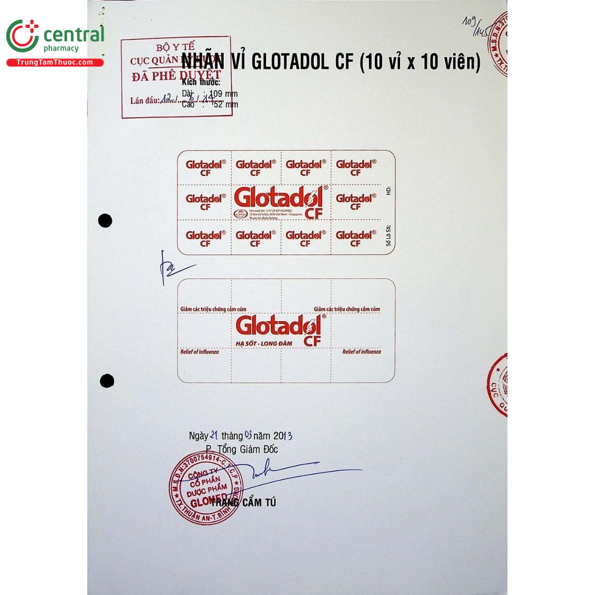 thuoc glotadol cf 3 D1841 thuoc glotadol cf 3 D1841