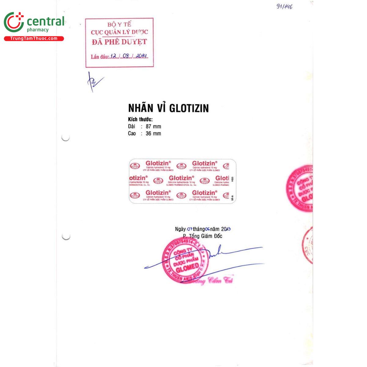 thuoc glotizin glomed 3 H3163 thuoc glotizin glomed 3 H3163