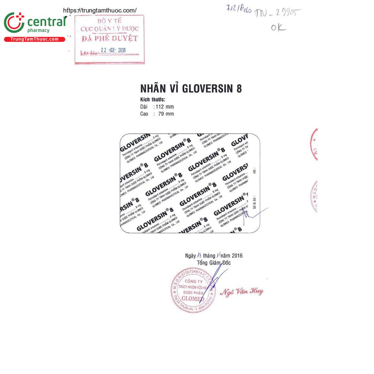 thuoc gloversin 8mg 3 G2427 thuoc gloversin 8mg 3 G2427
