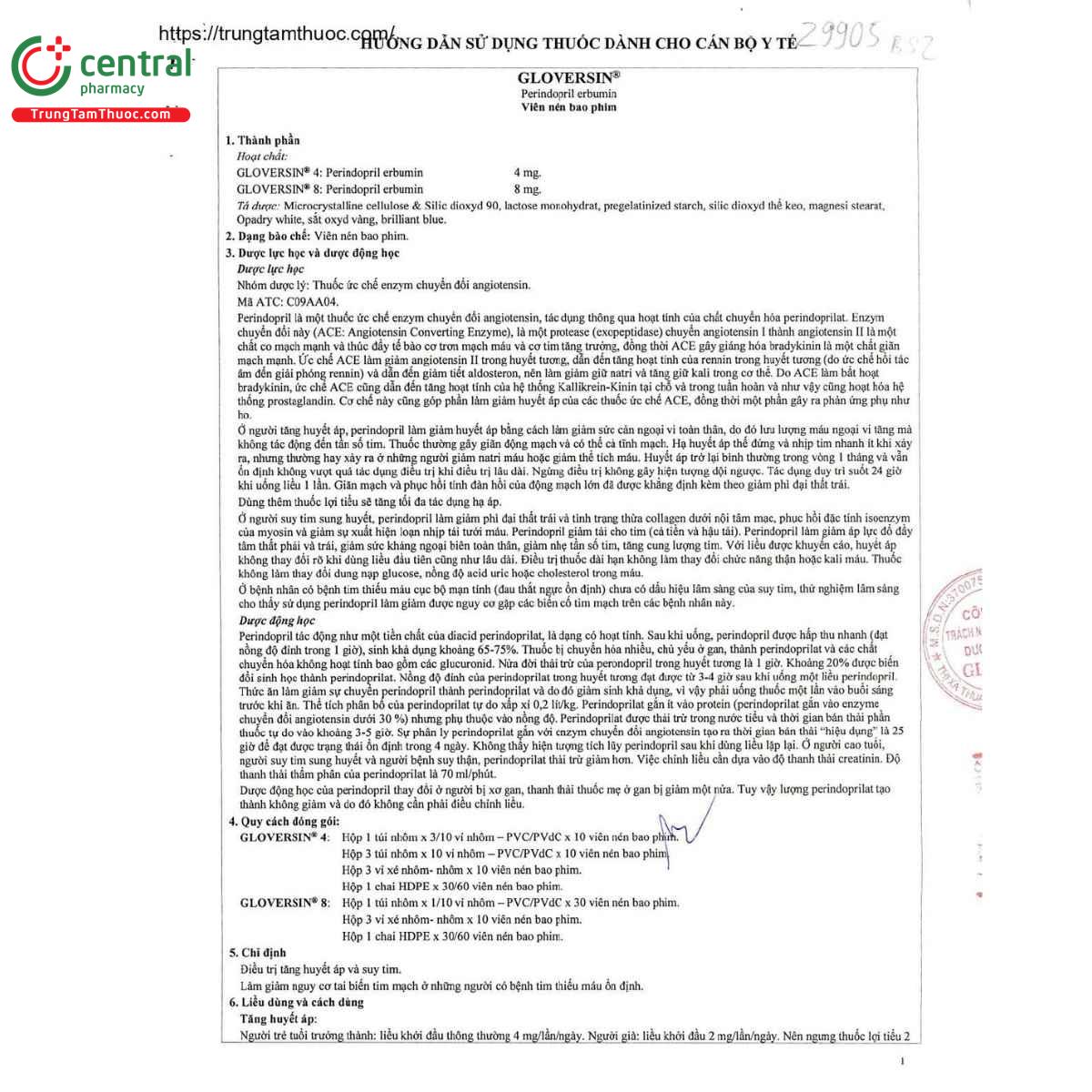thuoc gloversin 8mg 7 D1451 thuoc gloversin 8mg 7 D1451