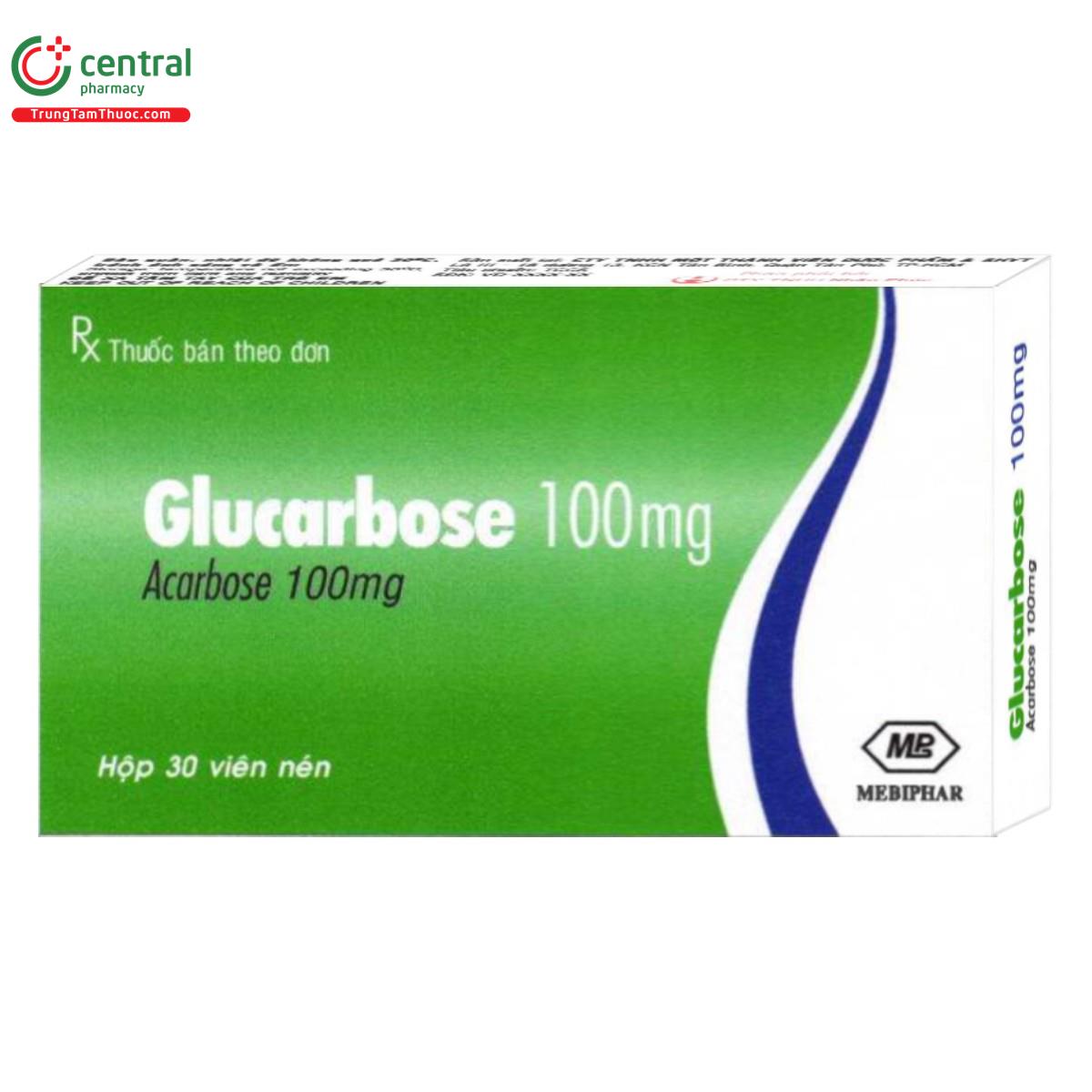 thuoc glucarbose 100mg M5582 thuoc glucarbose 100mg M5582