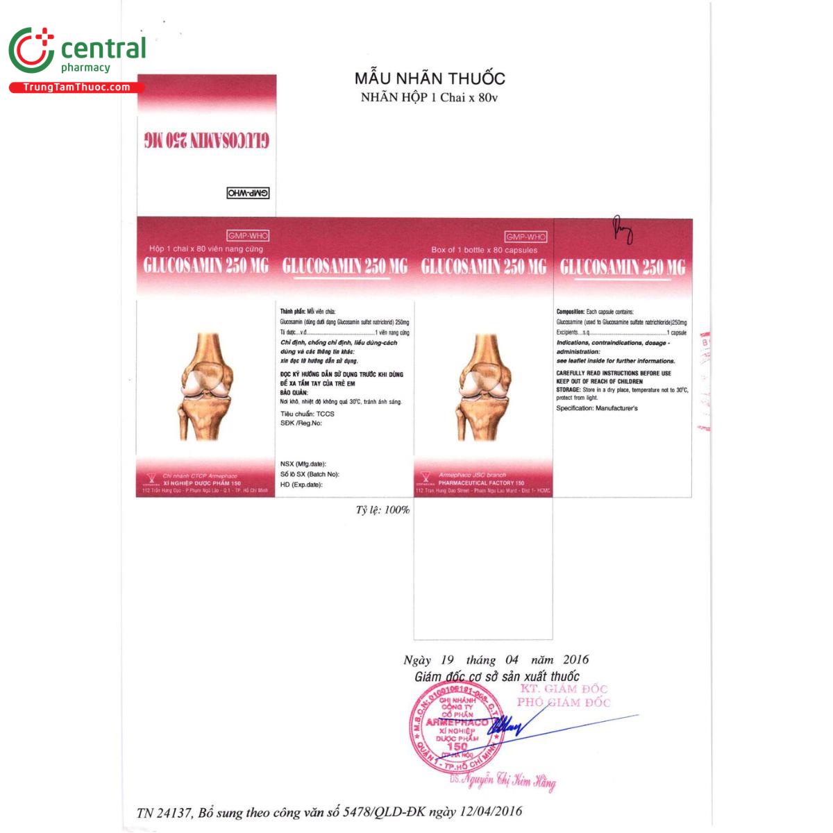 thuoc glucosamin 250mg armepharco 3 M5185 thuoc glucosamin 250mg armepharco 3 M5185