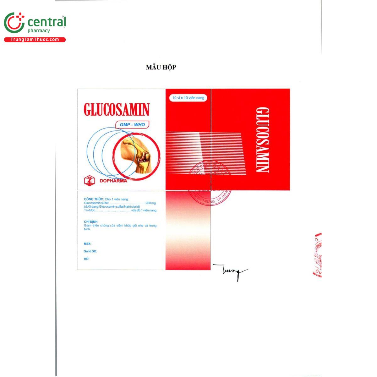 thuoc glucosamin 250mg duoc trung uong 2 3 U8175 thuoc glucosamin 250mg duoc trung uong 2 3 U8175