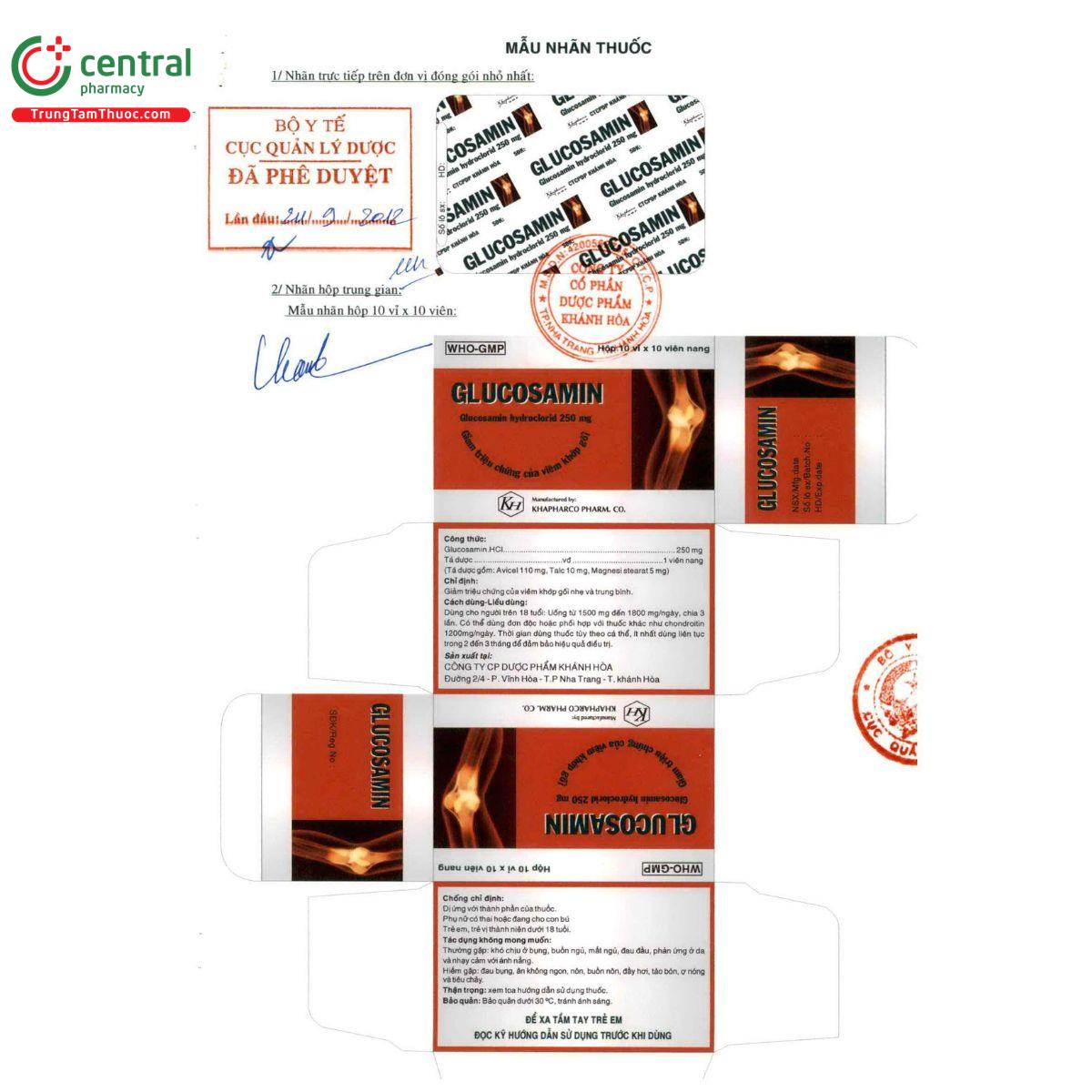 thuoc glucosamin 250mg khapharco 2 O5061 thuoc glucosamin 250mg khapharco 2 O5061
