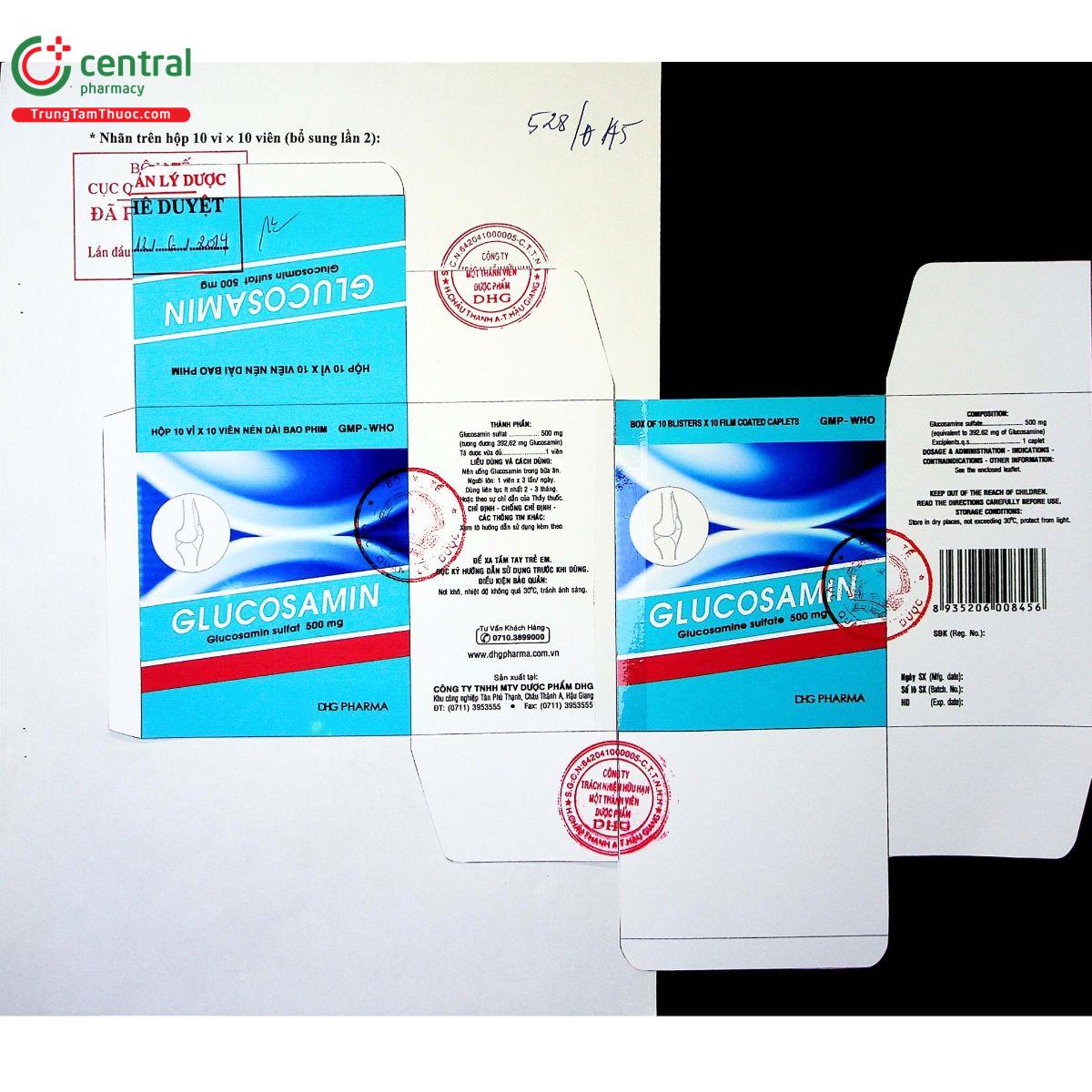 thuoc glucosamin 500mg dhg 2 S7321 thuoc glucosamin 500mg dhg 2 S7321