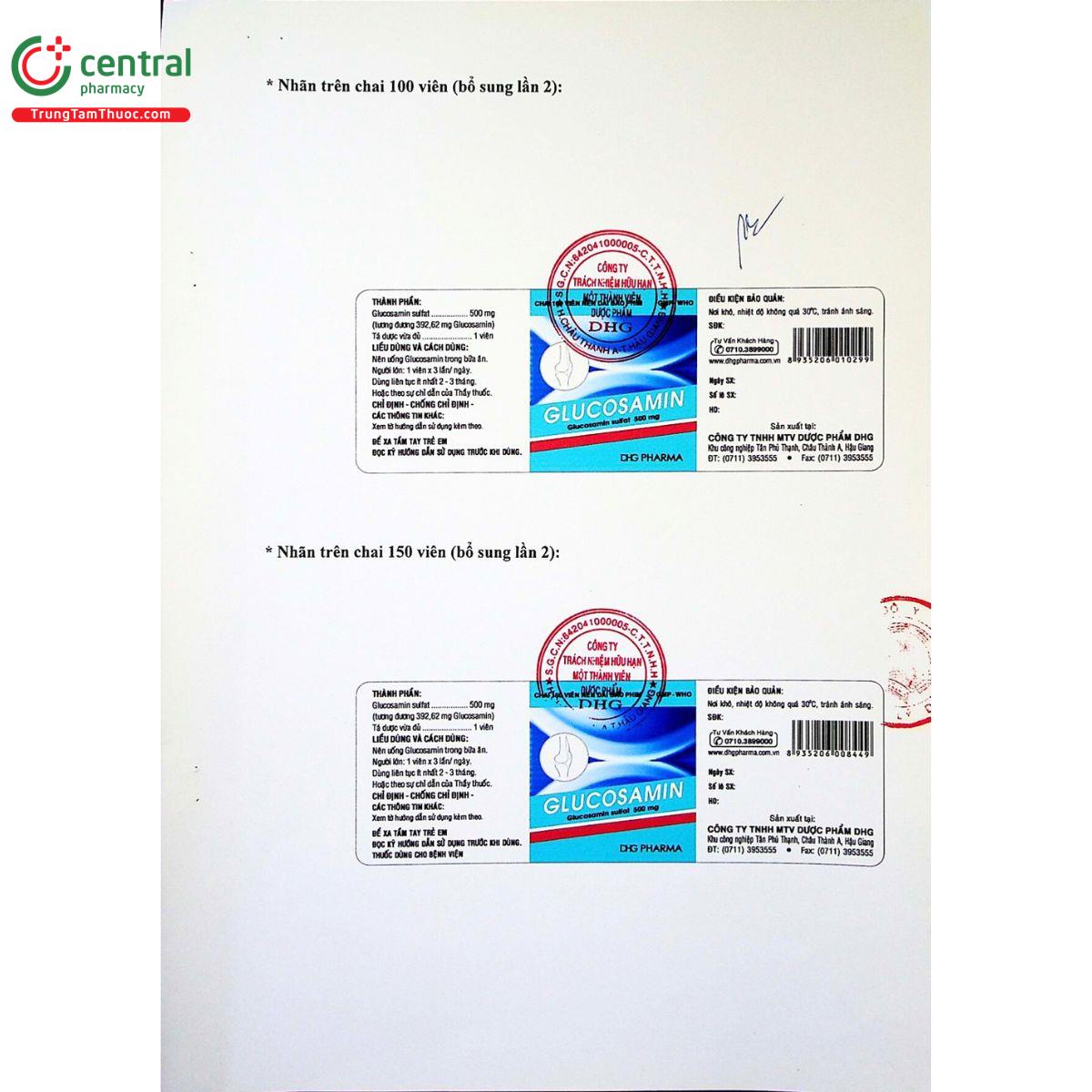 thuoc glucosamin 500mg dhg 3 M4684 thuoc glucosamin 500mg dhg 3 M4684