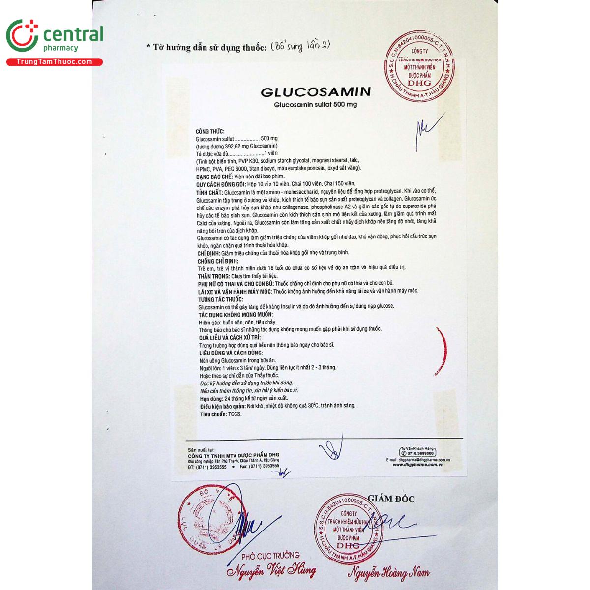 thuoc glucosamin 500mg dhg 4 N5661 thuoc glucosamin 500mg dhg 4 N5661