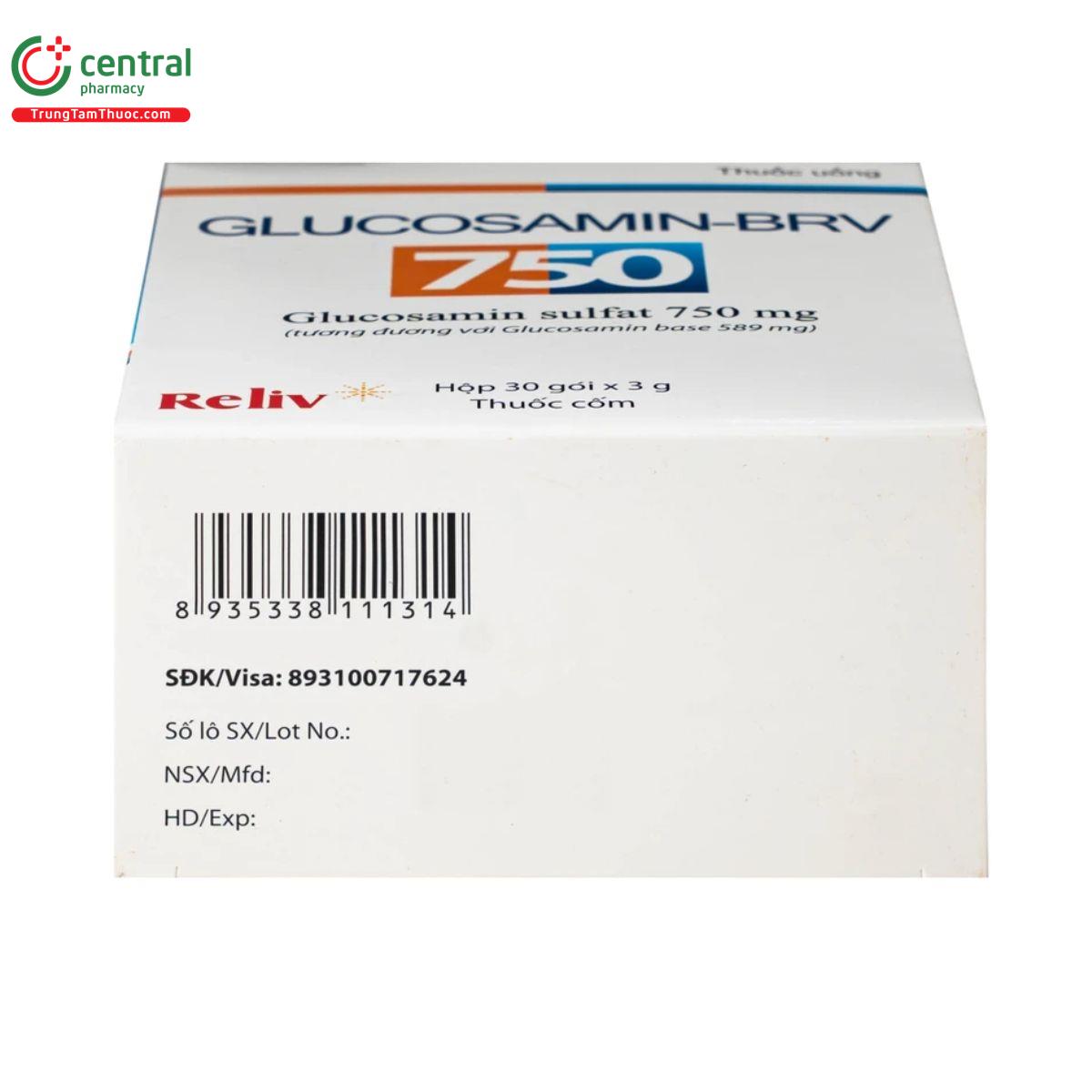 thuoc glucosamin brv 750mg 5 H3265