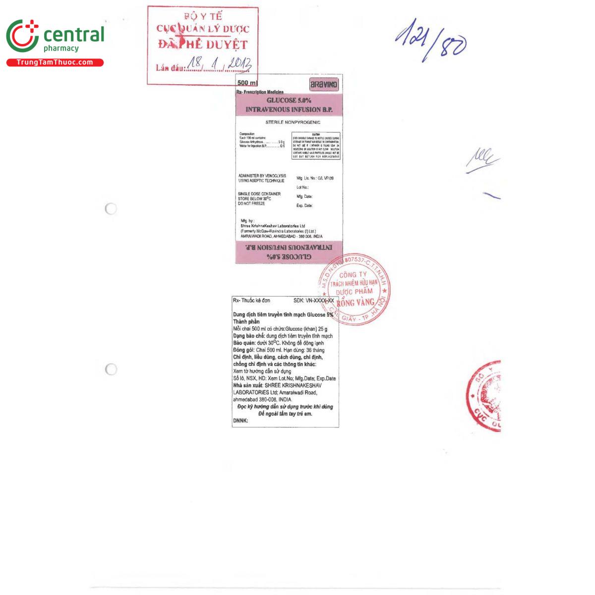 thuoc glucose 5 intravenous infusion b p 2 F2805 thuoc glucose 5 intravenous infusion b p 2 F2805