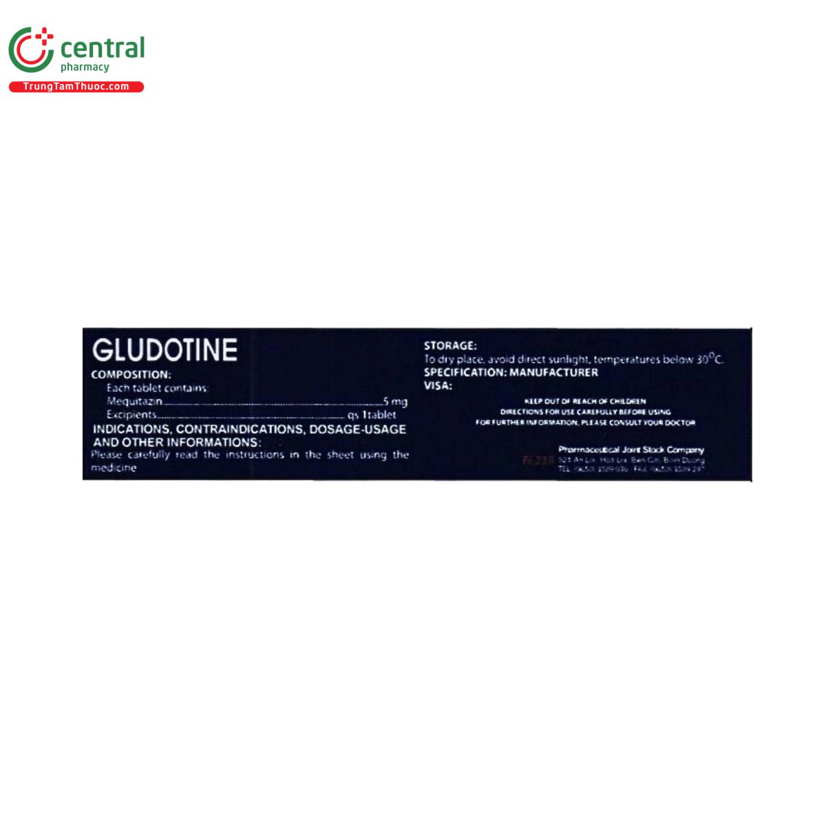 thuoc gludotine 5mg 2 D1054 thuoc gludotine 5mg 2 D1054