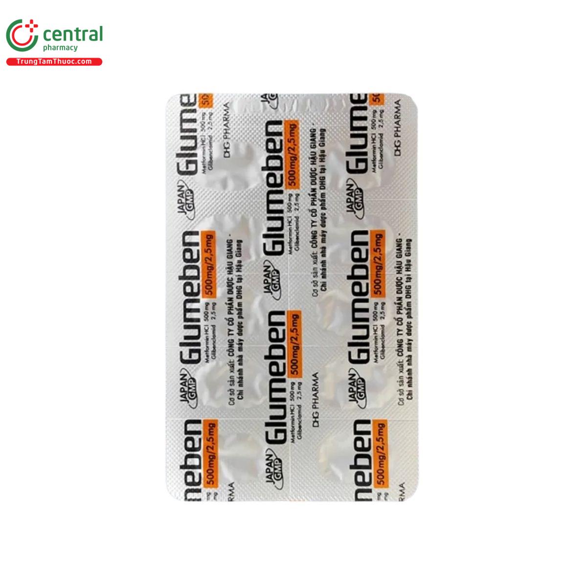 thuoc glumeben 500mg 2 5mg 10 M5277