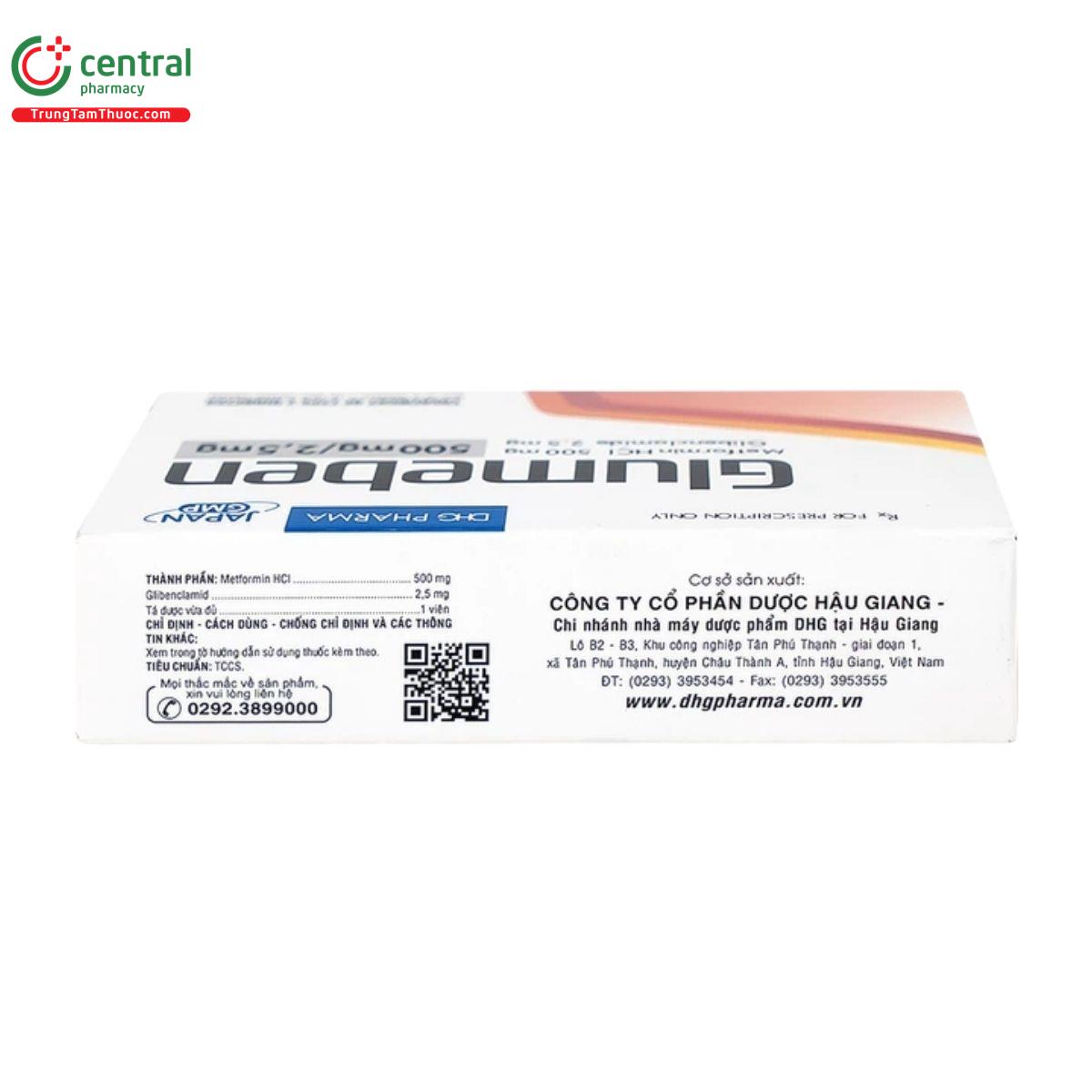 thuoc glumeben 500mg 2 5mg 6 L4607