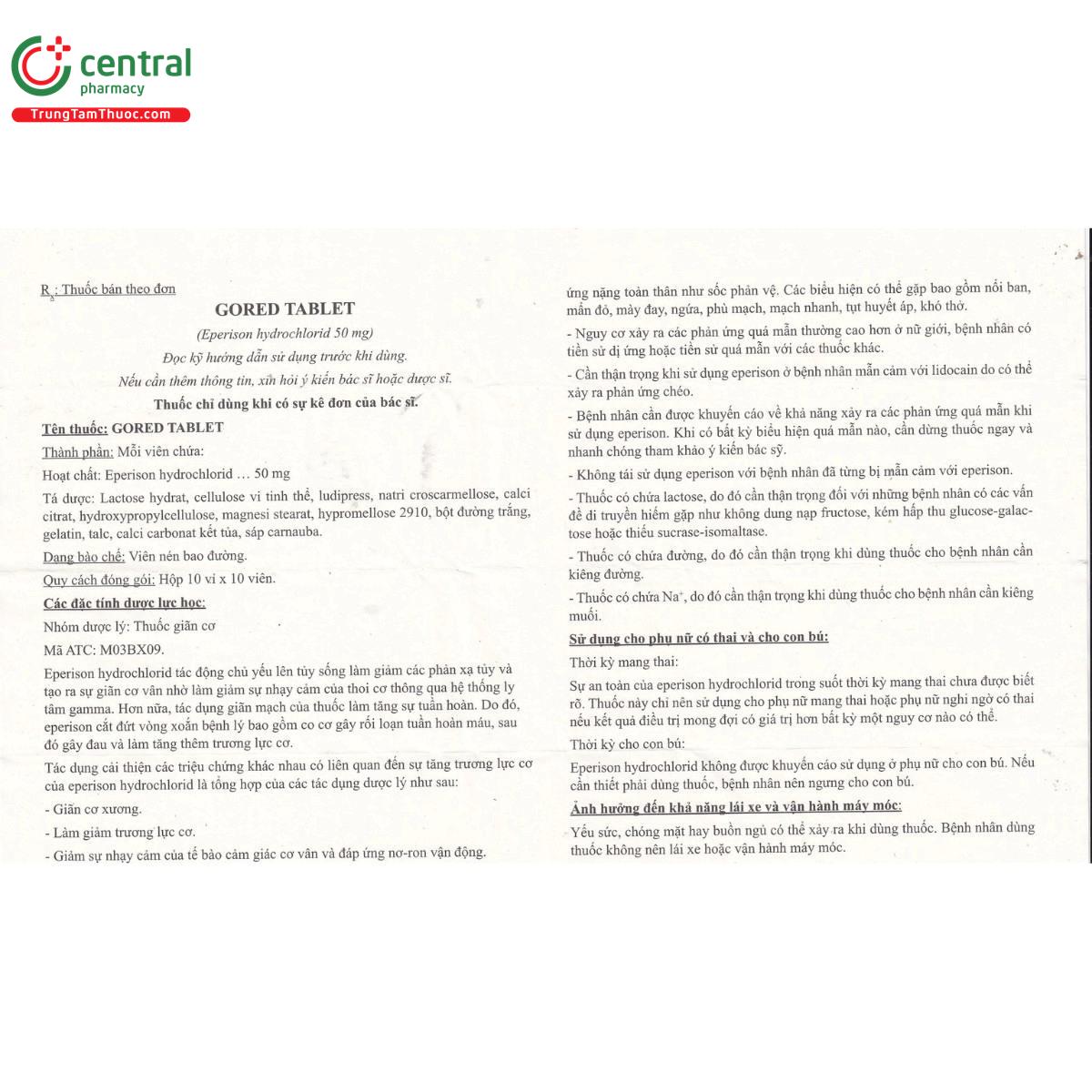 thuoc gored tablet 50mg 8 R7772 thuoc gored tablet 50mg 8 R7772