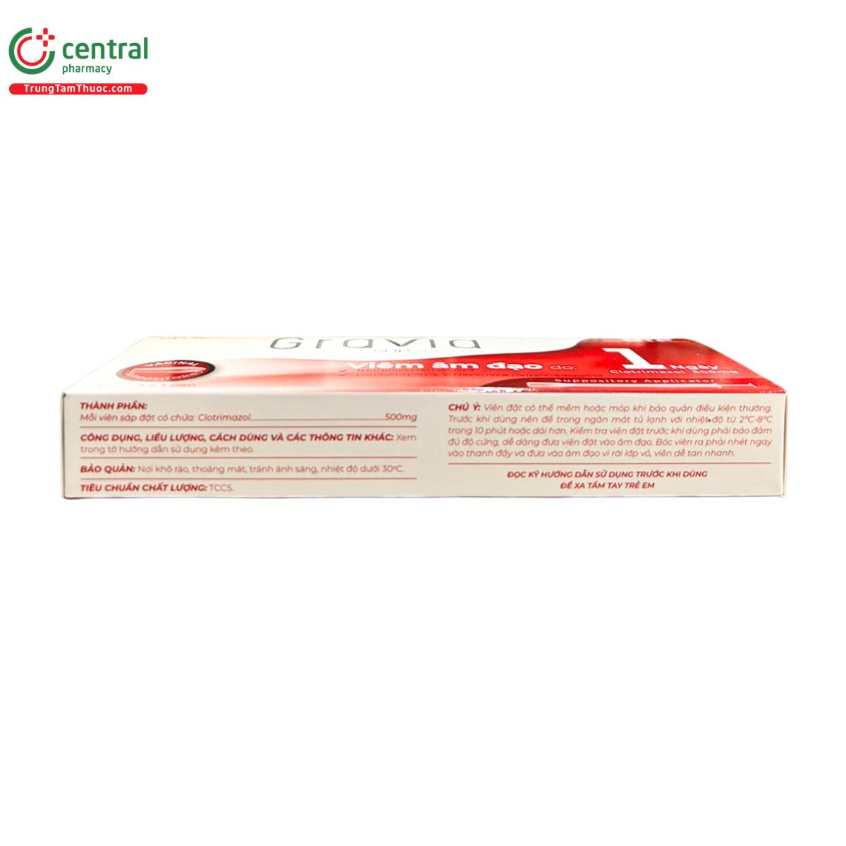 thuoc gravia sup 500mg 6 K4654 thuoc gravia sup 500mg 6 K4654