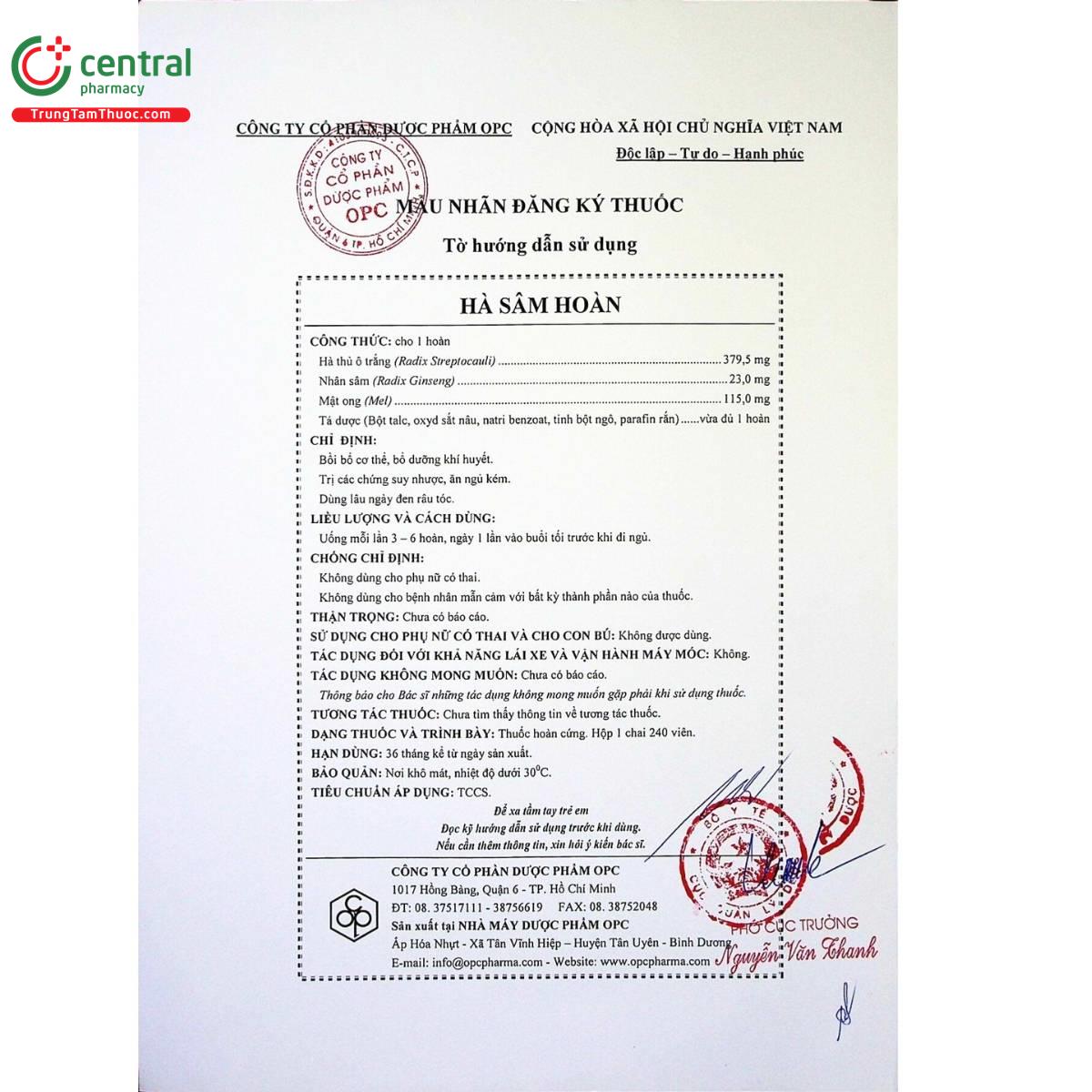 thuoc ha sam hoan opc 4 O5806 thuoc ha sam hoan opc 4 O5806