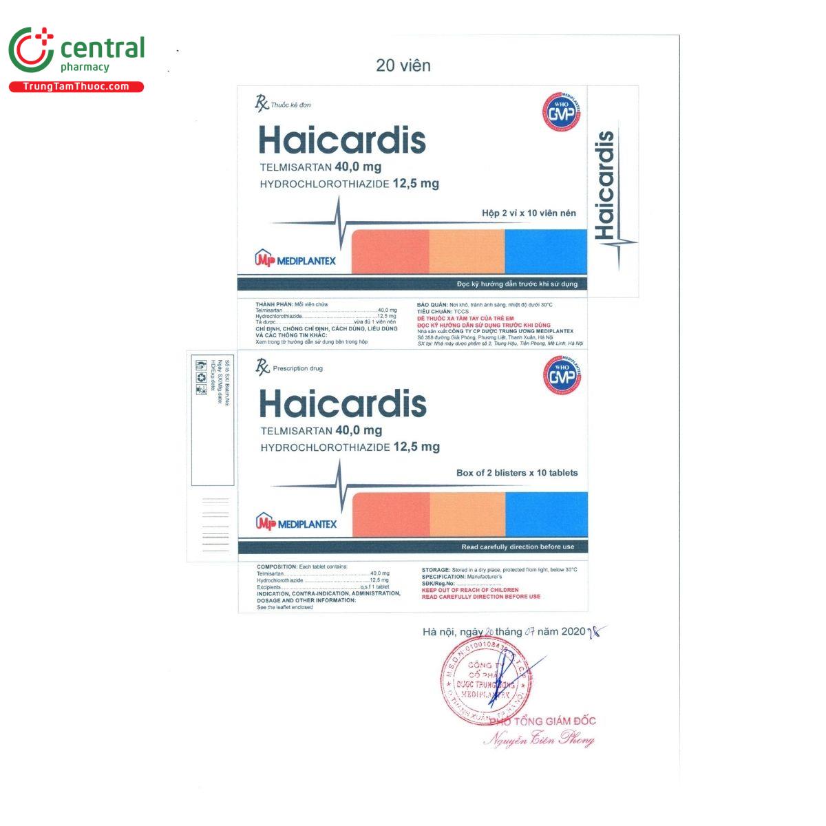 thuoc haicardis 40 12 5 2 M4620 thuoc haicardis 40 12 5 2 M4620