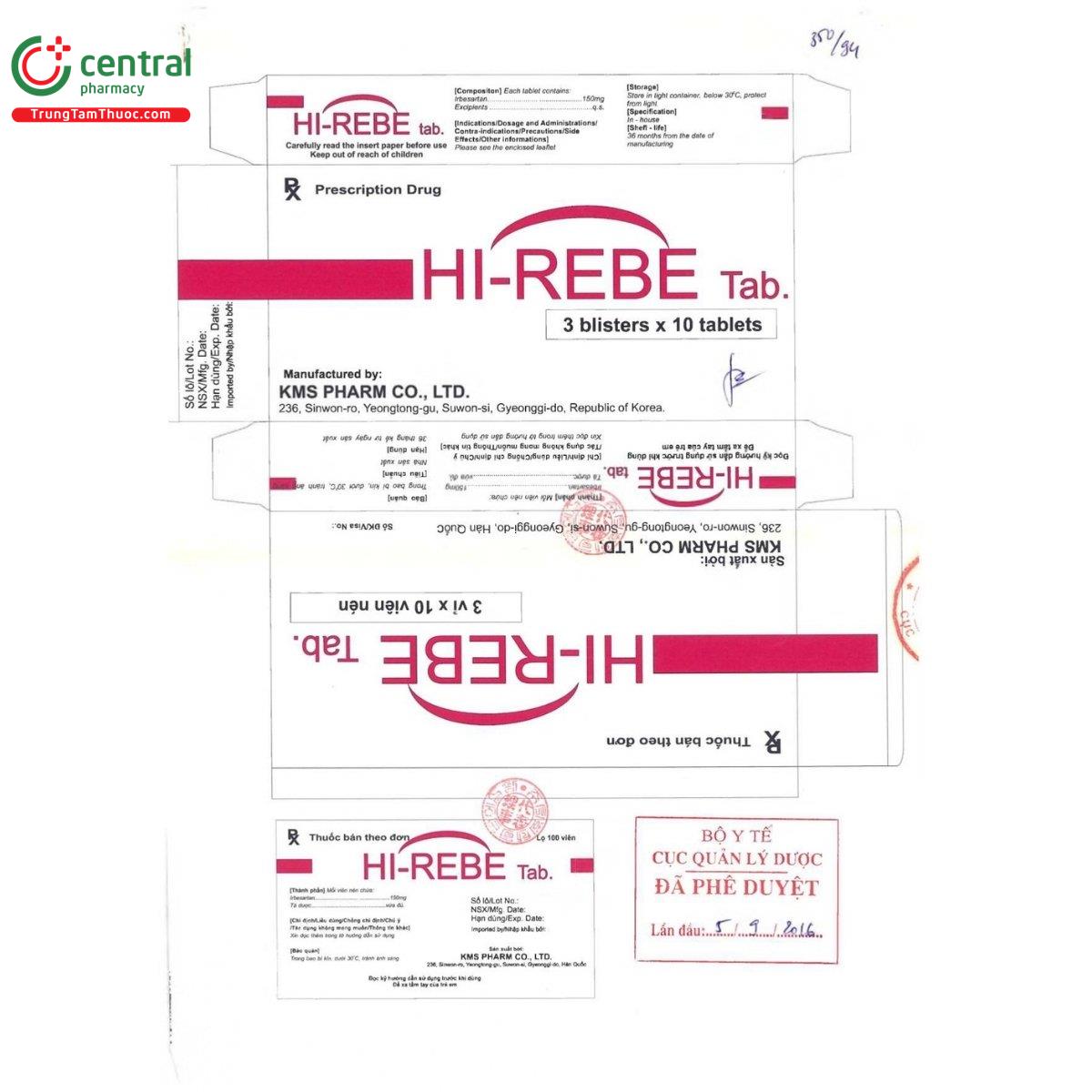 thuoc hi rebe tab 150mg 2 A0145 thuoc hi rebe tab 150mg 2 A0145