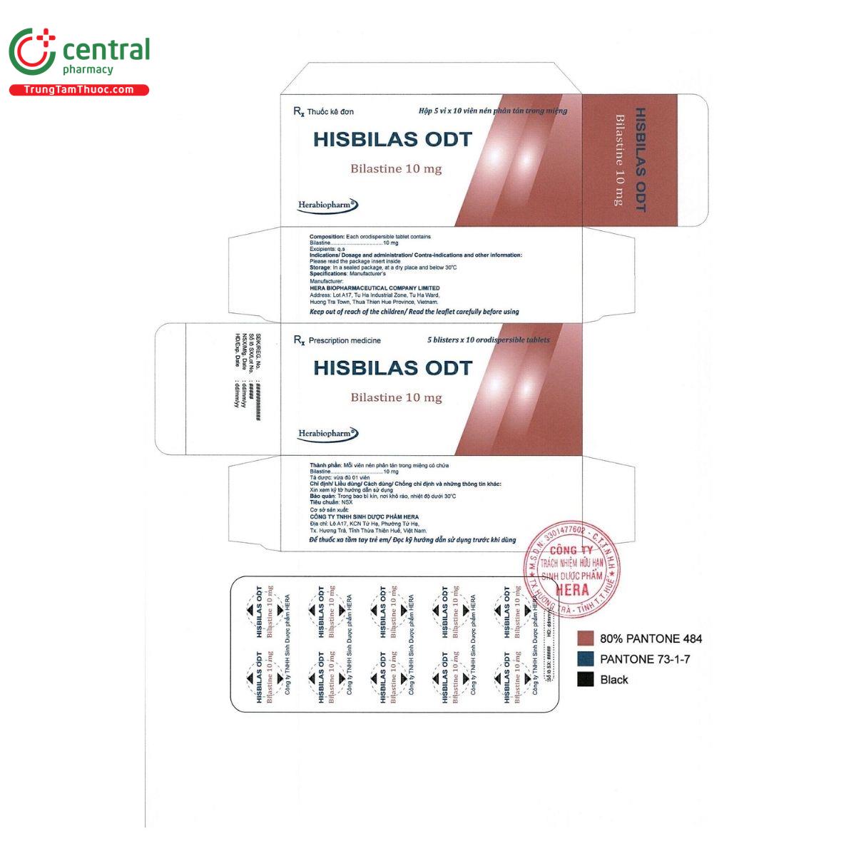 thuoc hisbilas odt 10mg 2 K4400