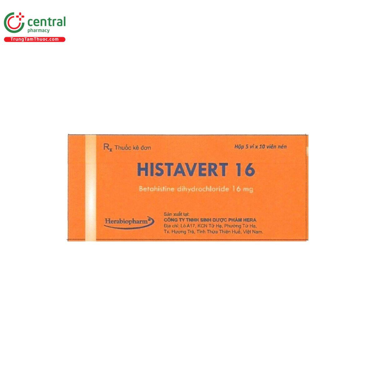 thuoc histavert 16 1 J3850 thuoc histavert 16 1 J3850