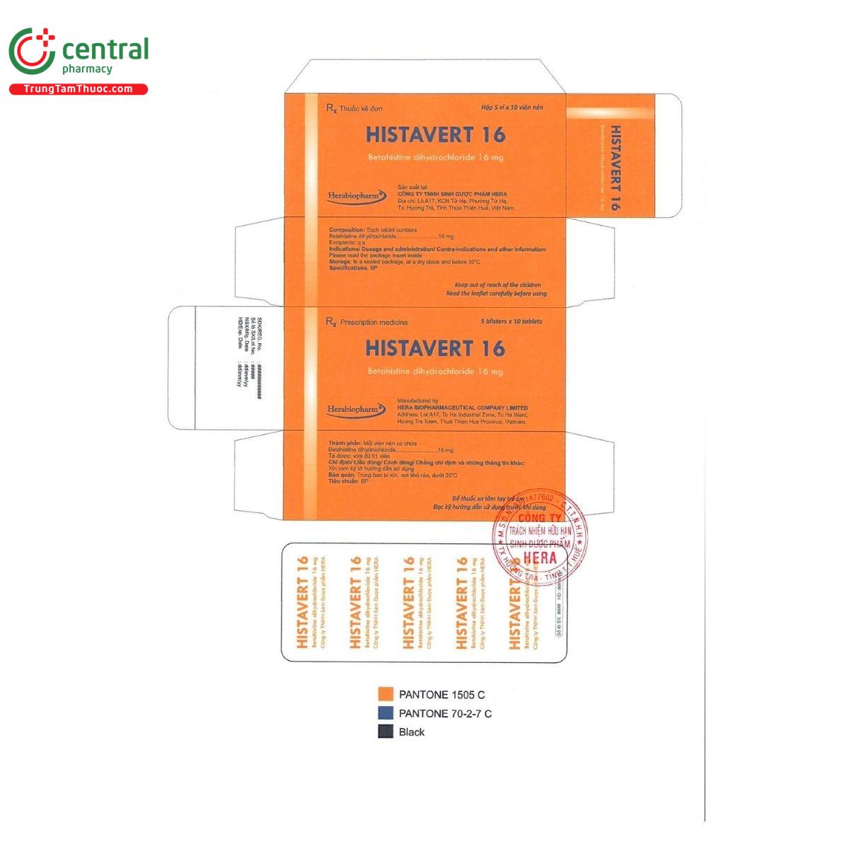 thuoc histavert 16 2 J4035 thuoc histavert 16 2 J4035