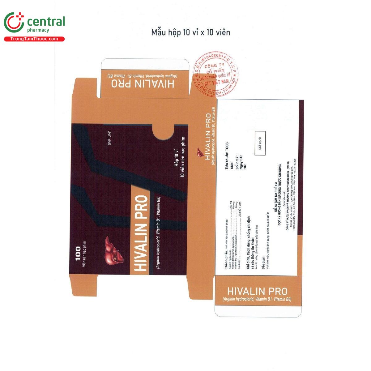 thuoc hivalin pro 6 G2822