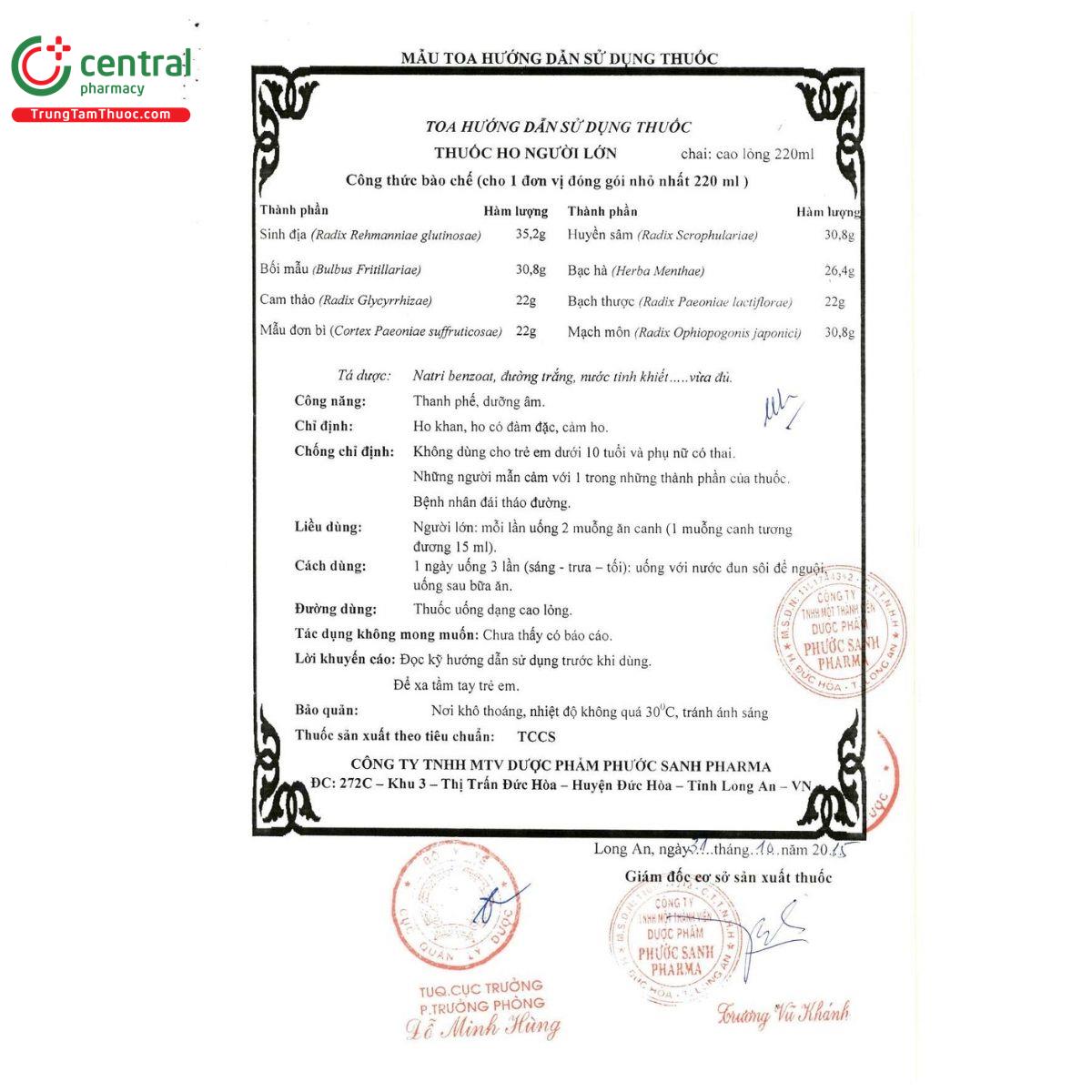 thuoc ho nguoi lon 11 M5672 thuoc ho nguoi lon 11 M5672