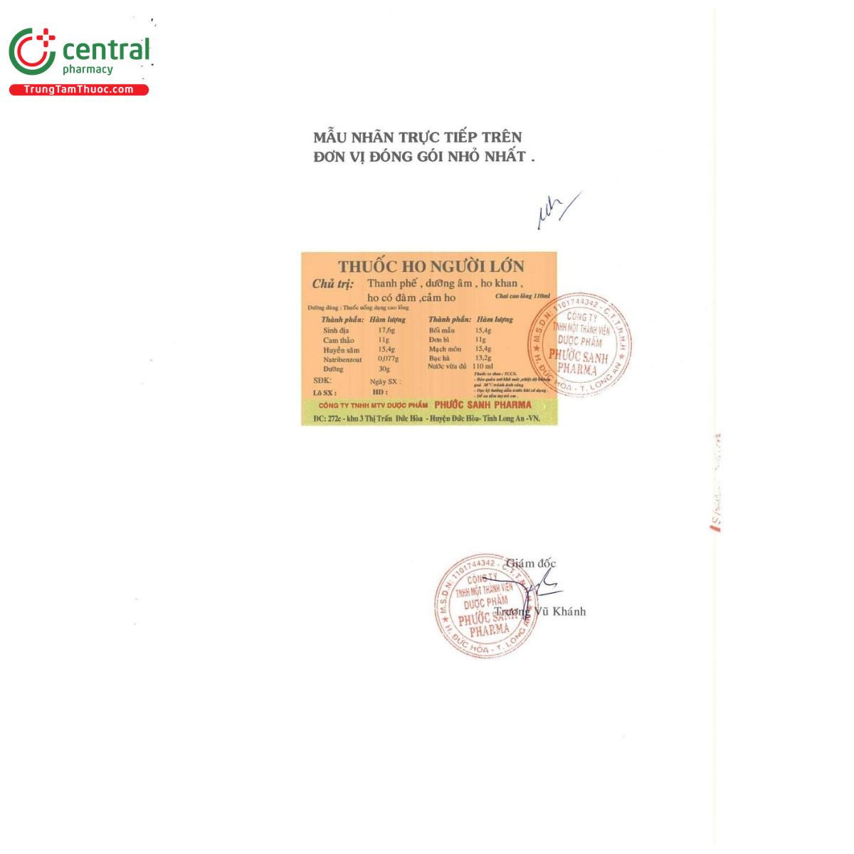 thuoc ho nguoi lon 8 G2047 thuoc ho nguoi lon 8 G2047