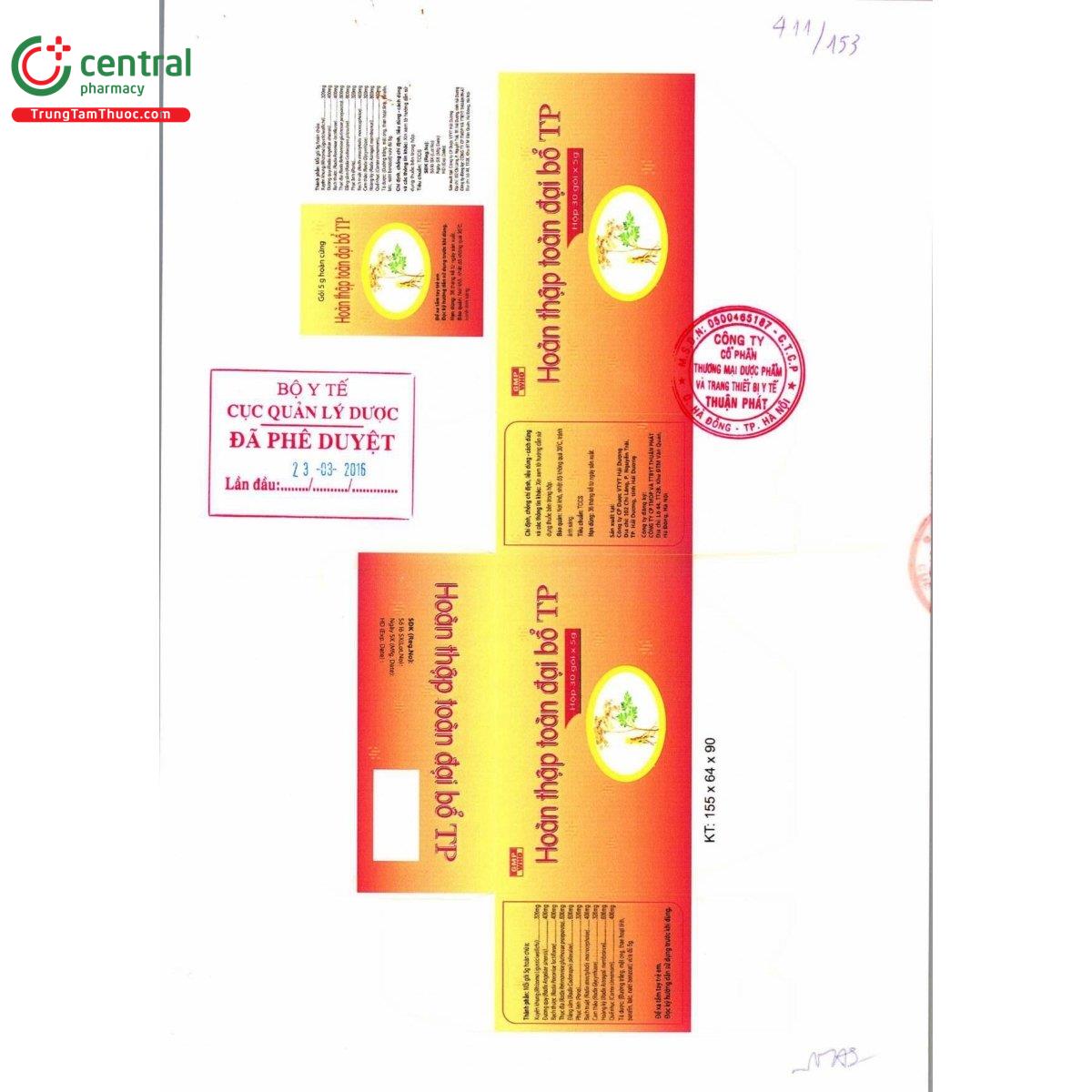 thuoc hoan thap toan dai bo tp 2 T8320 thuoc hoan thap toan dai bo tp 2 T8320