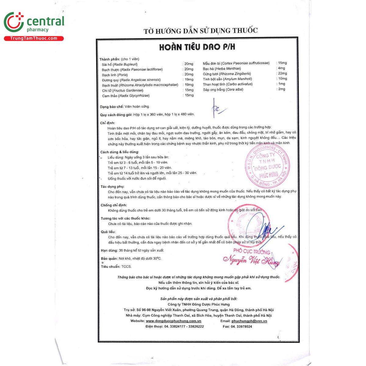 thuoc hoan tieu dao p h 4 J3711 thuoc hoan tieu dao p h 4 J3711