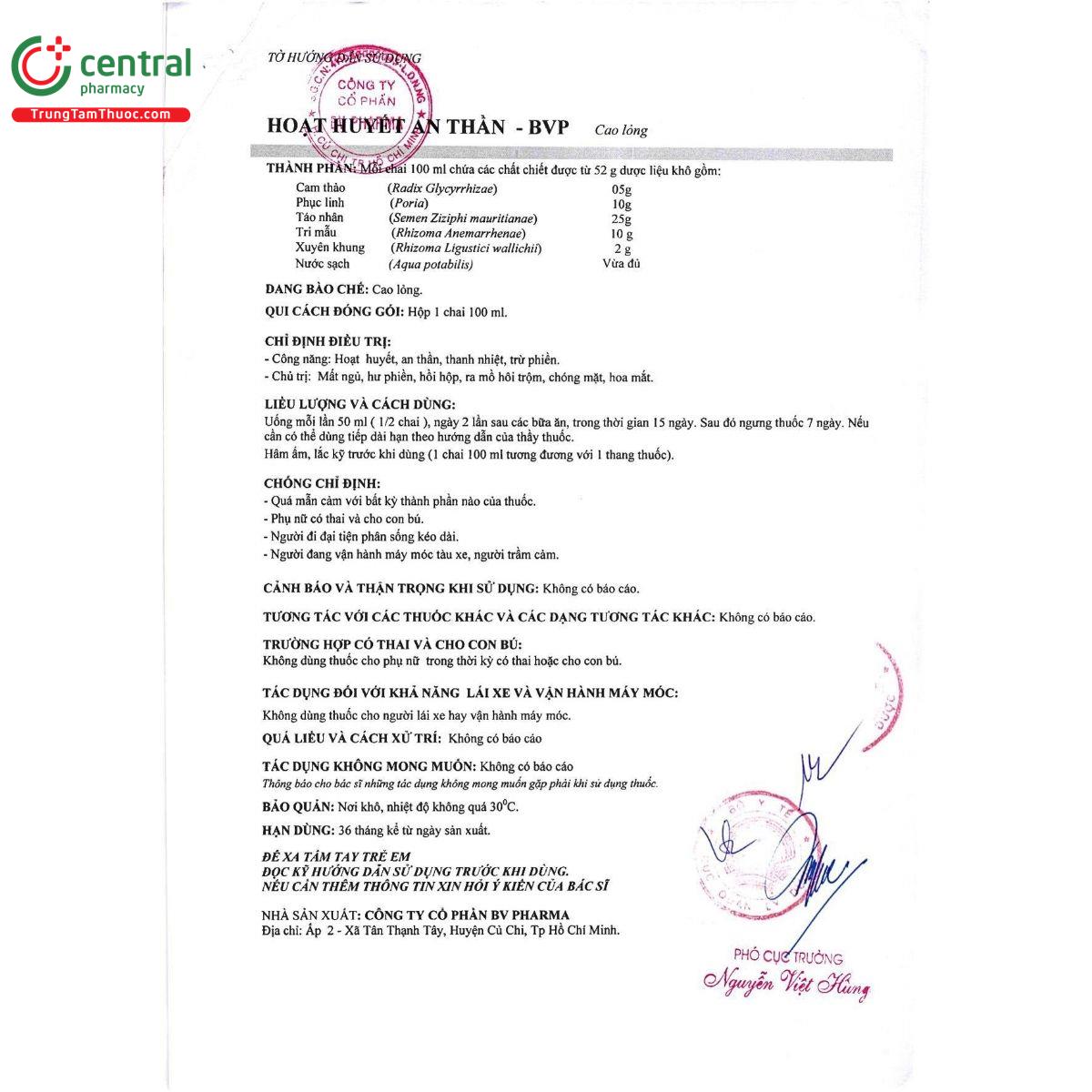 thuoc hoat huyet an than bvp 6 I3517 thuoc hoat huyet an than bvp 6 I3517