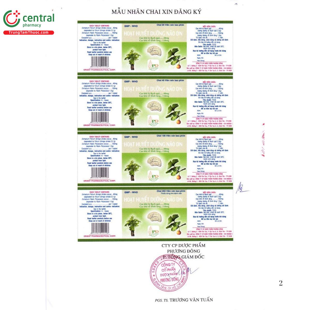 thuoc hoat huyet duong nao dn 2 R6351 thuoc hoat huyet duong nao dn 2 R6351