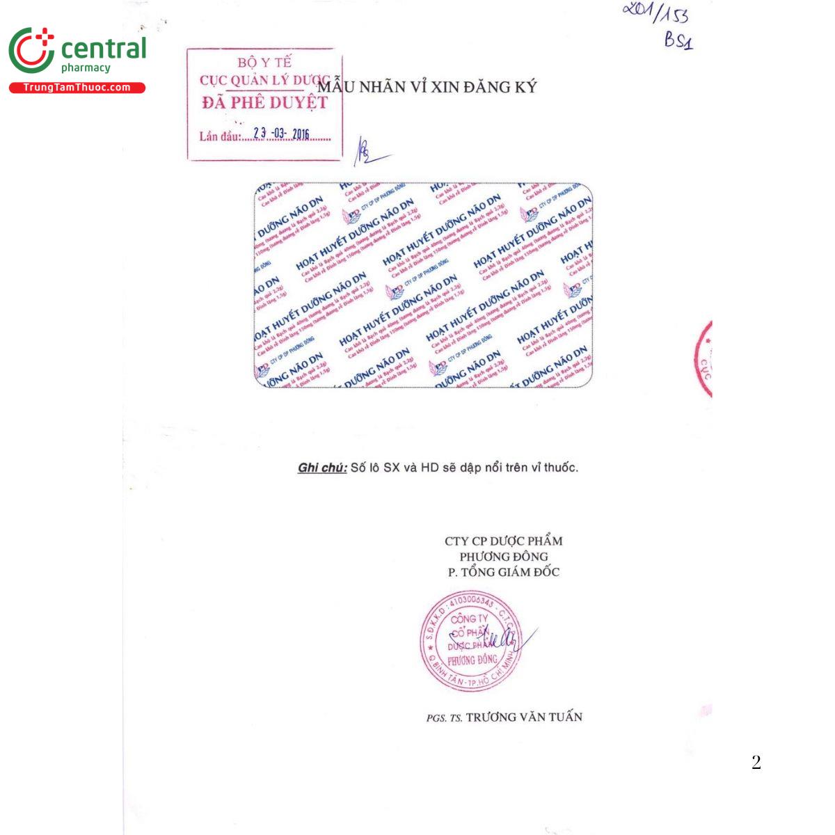 thuoc hoat huyet duong nao dn B0310 thuoc hoat huyet duong nao dn B0310