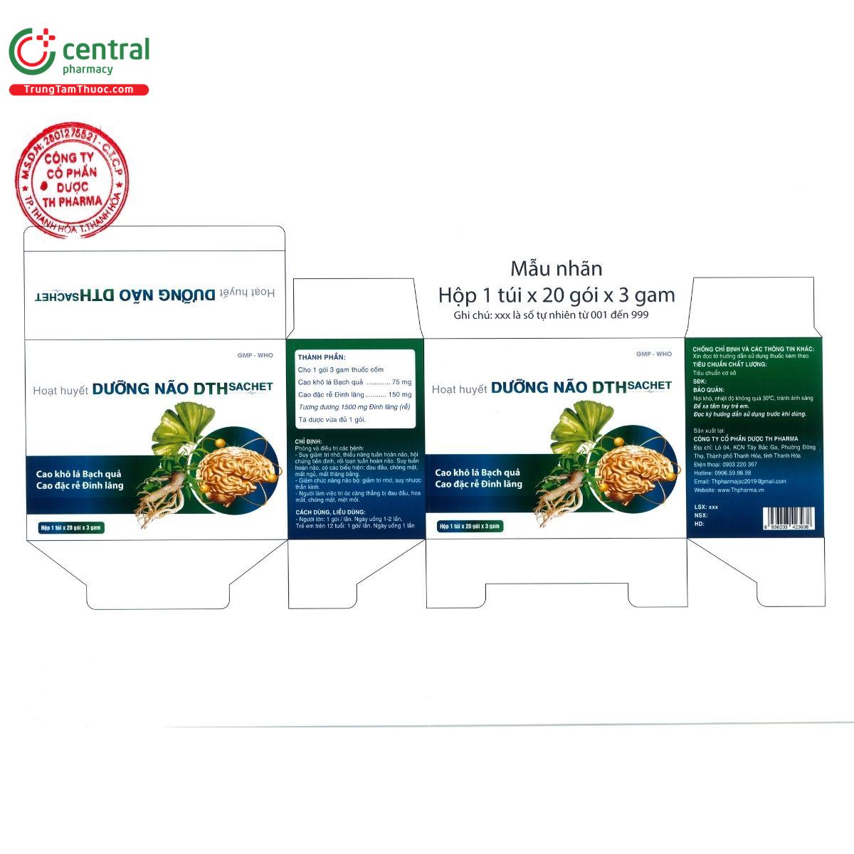 thuoc hoat huyet duong nao dth sachet C1427 thuoc hoat huyet duong nao dth sachet C1427