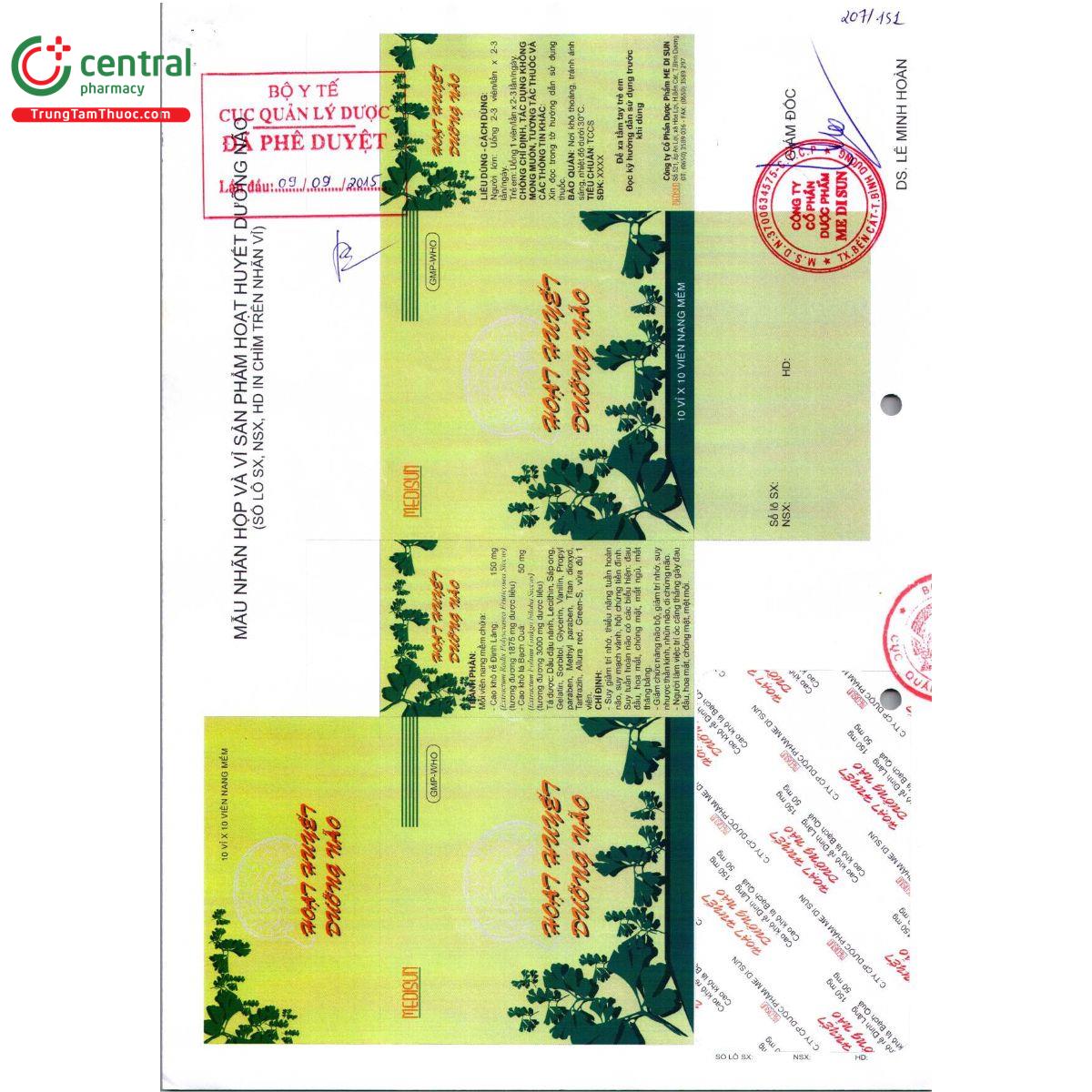 thuoc hoat huyet duong nao medisun 3 M5260 thuoc hoat huyet duong nao medisun 3 M5260