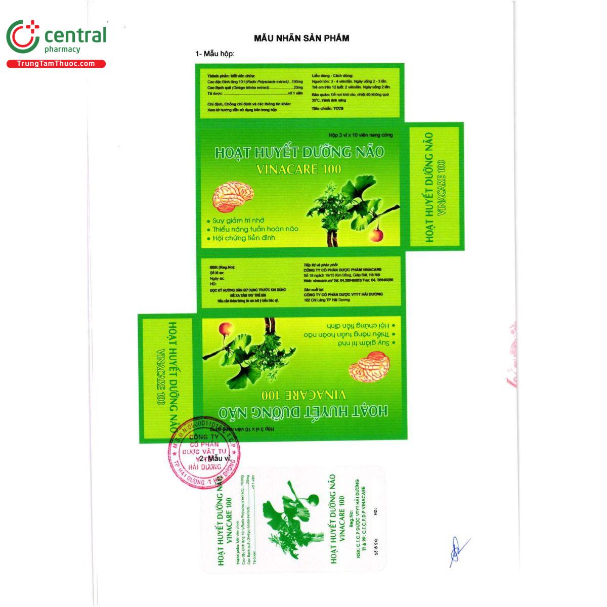 thuoc hoat huyet duong nao vinacare 100 5 C1060