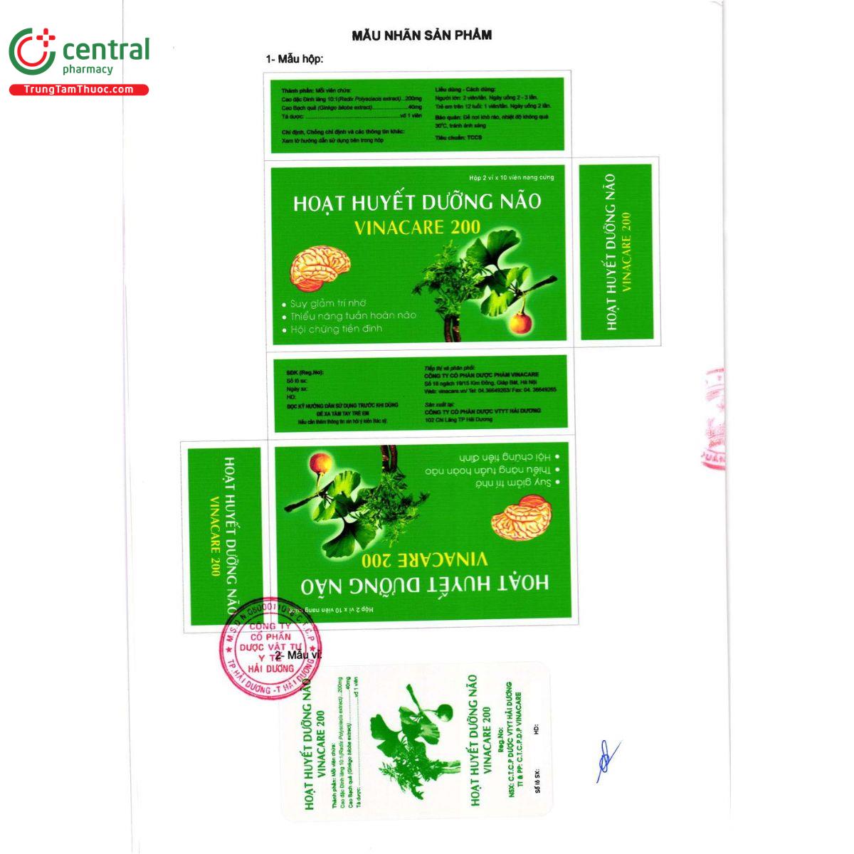thuoc hoat huyet duong nao vinacare 200 6 R7248 thuoc hoat huyet duong nao vinacare 200 6 R7248