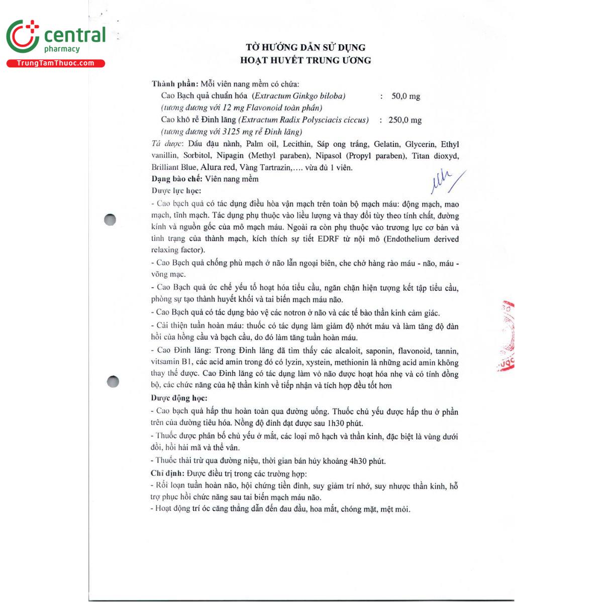 thuoc hoat huyet trung uong mediplantex 6 U8684