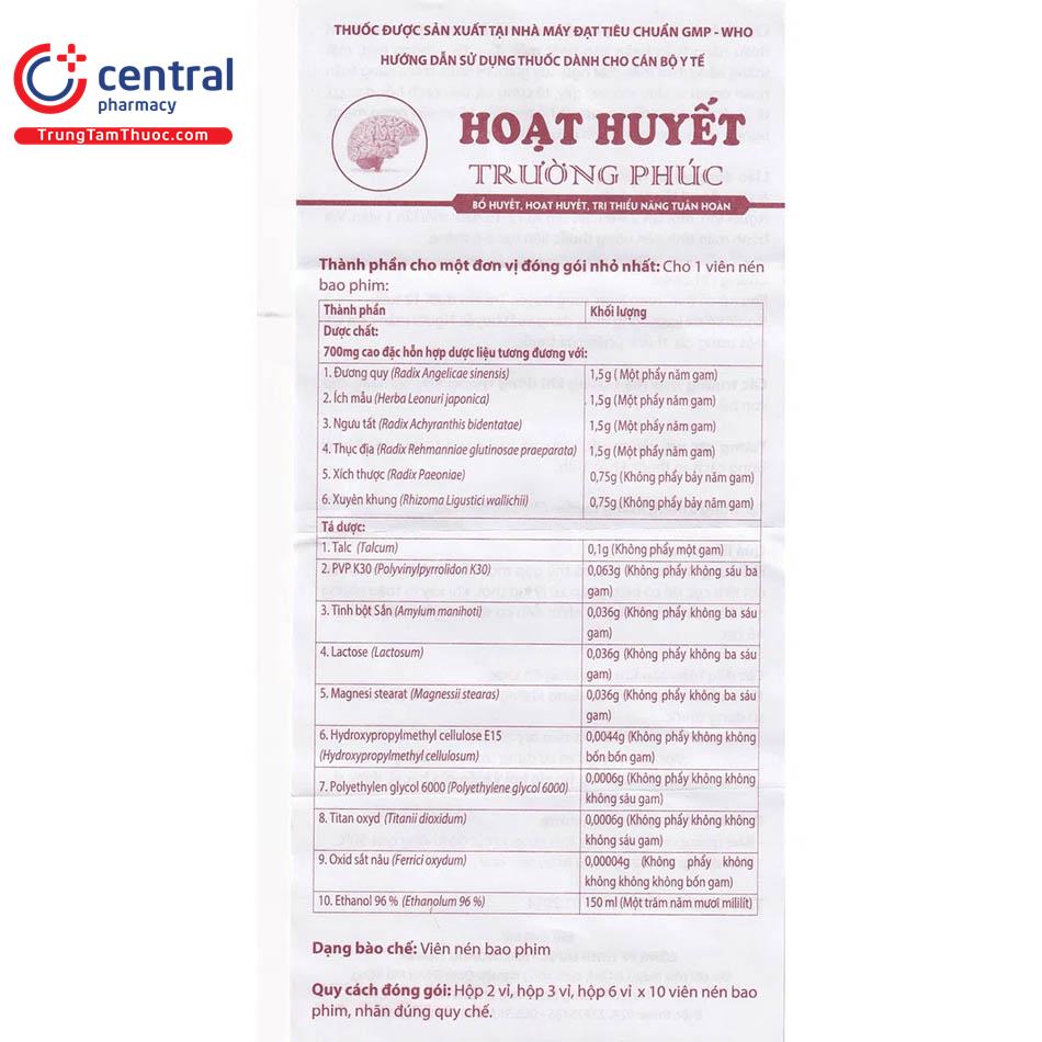 thuoc hoat huyet truong phuc 12 N5187 thuoc hoat huyet truong phuc 12 N5187