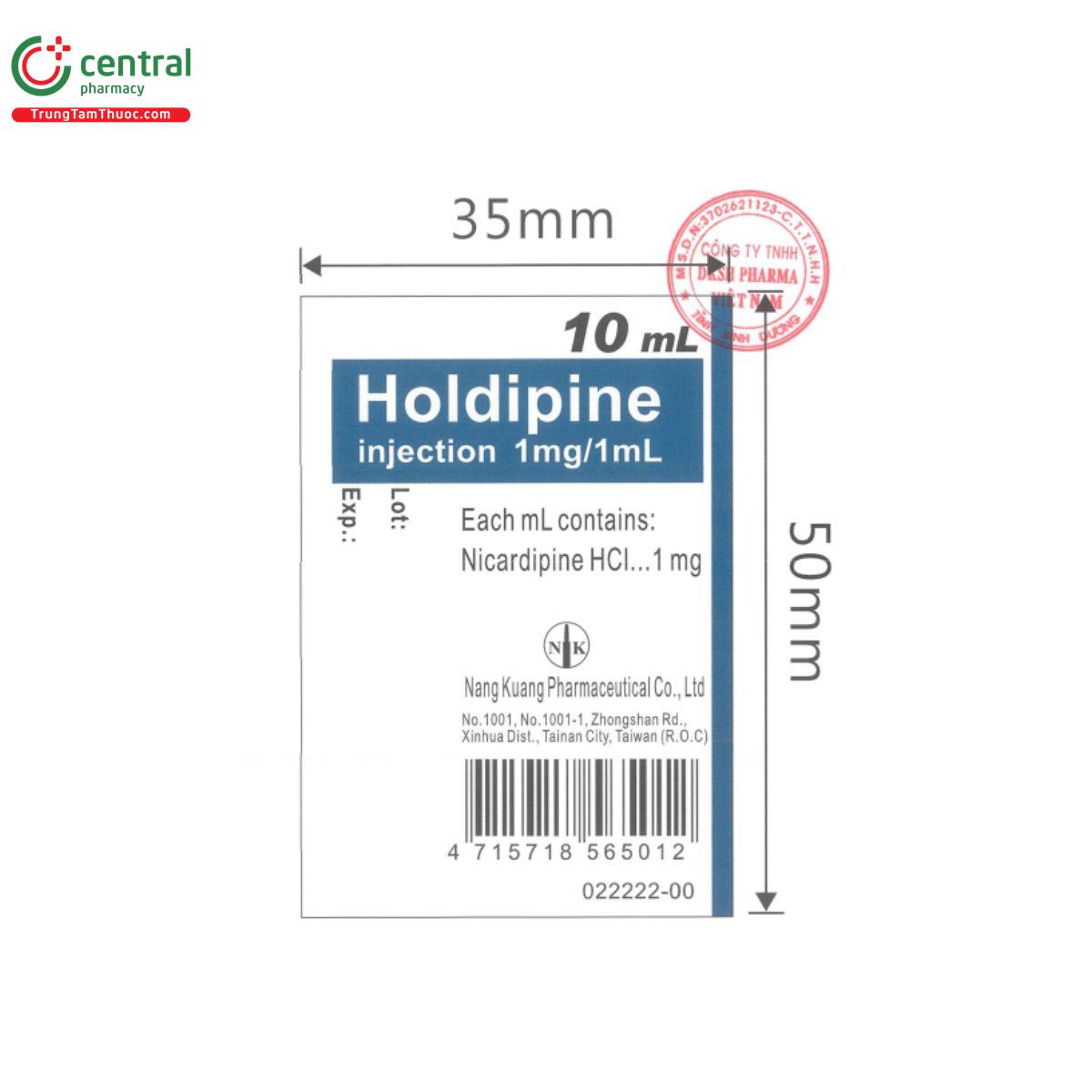 thuoc holdipine injection 1mg ml 5 F2716 thuoc holdipine injection 1mg ml 5 F2716