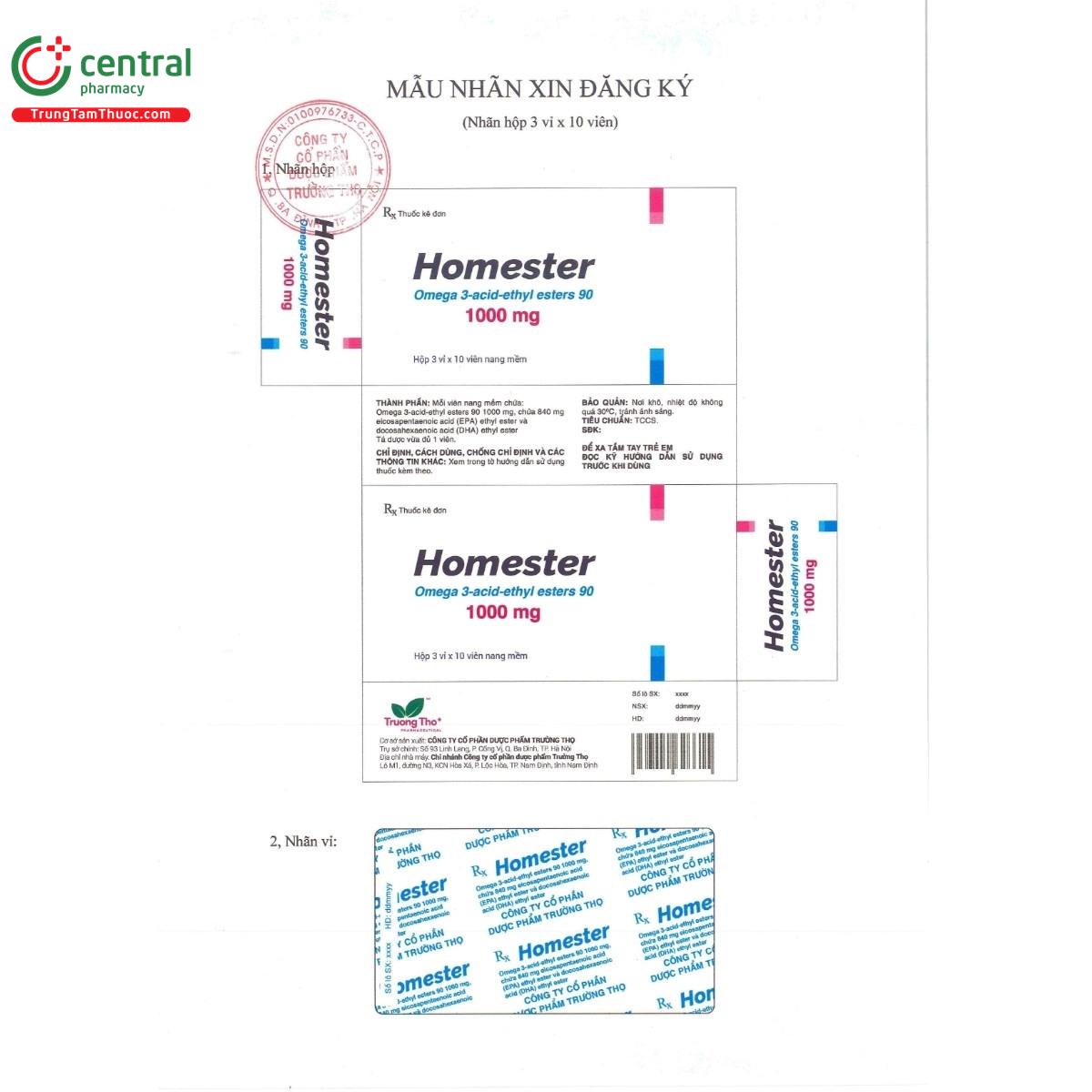 thuoc homester 1000mg 1 S7135 thuoc homester 1000mg 1 S7135