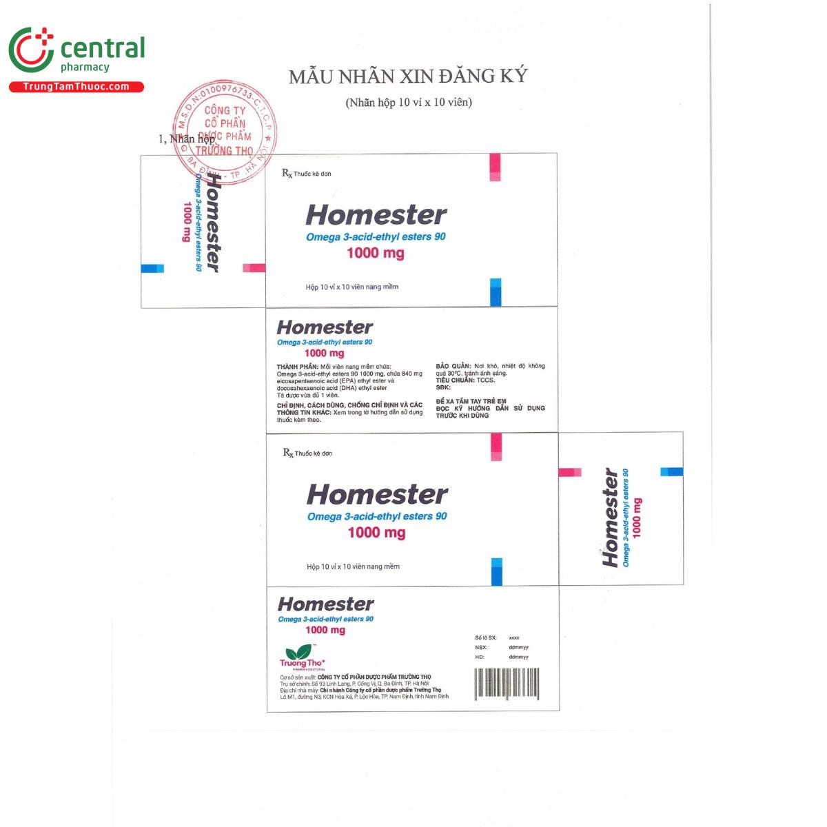 thuoc homester 1000mg 3 V8308 thuoc homester 1000mg 3 V8308