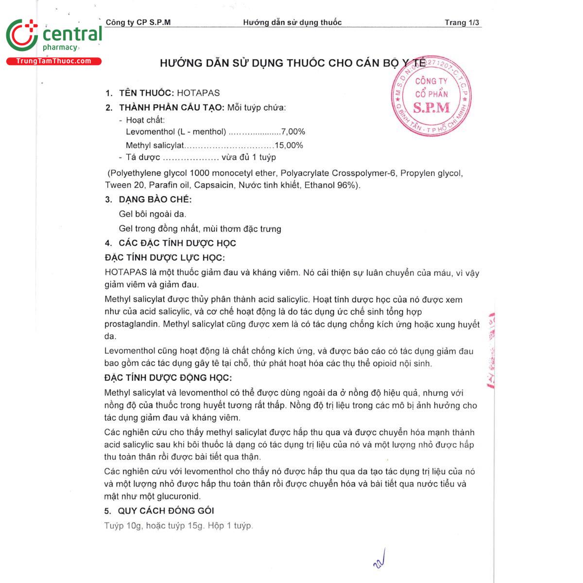 thuoc hotapas 4 L4316 thuoc hotapas 4 L4316