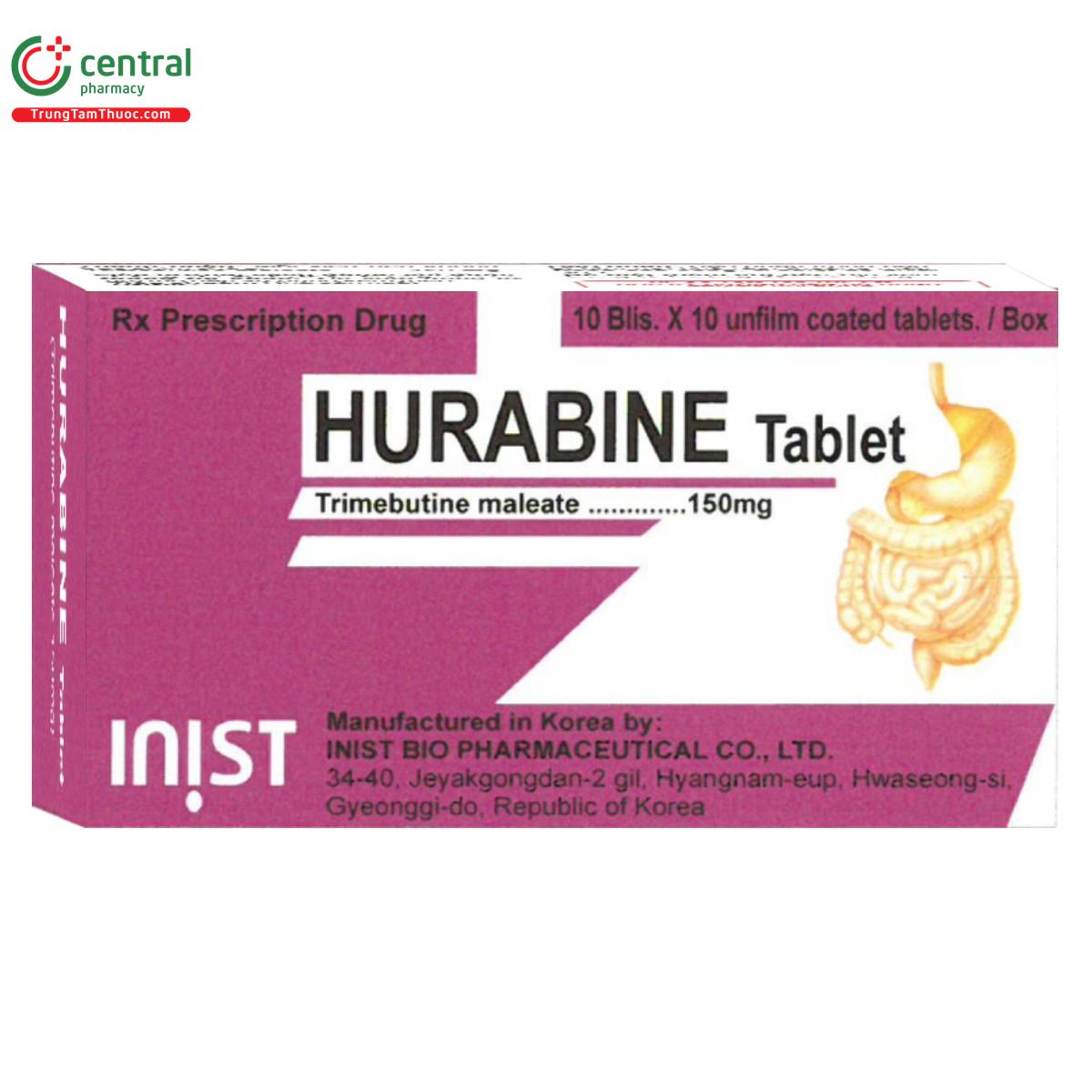 thuoc hurabine tablet 150mg A0408 thuoc hurabine tablet 150mg A0408