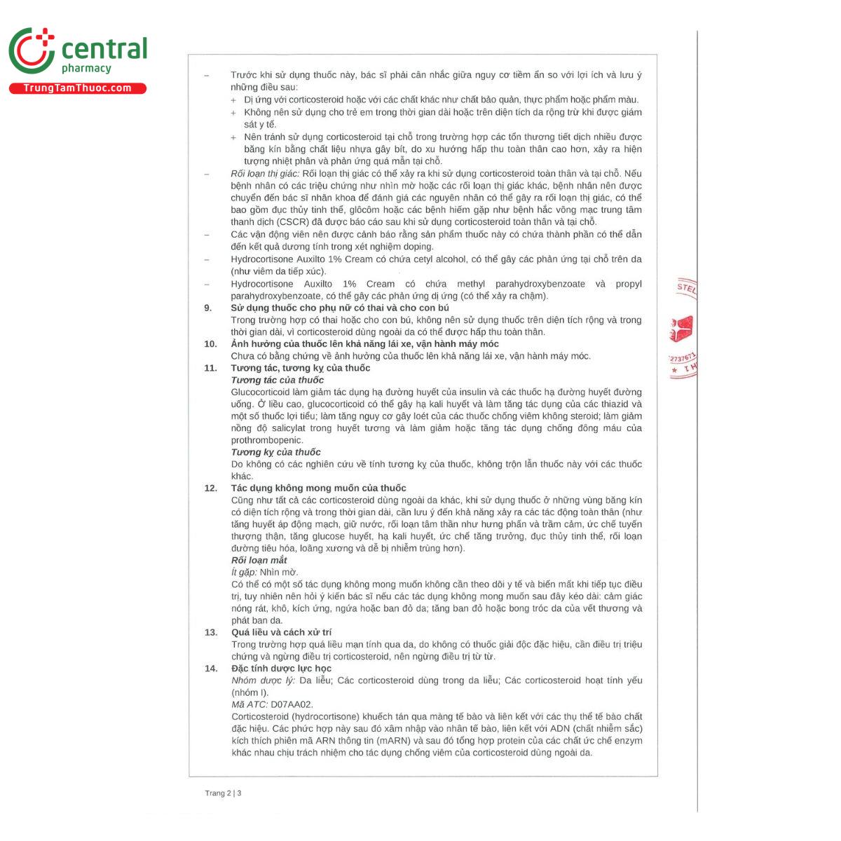 thuoc hydrocortisone auxilto 1 cream 5 C1442