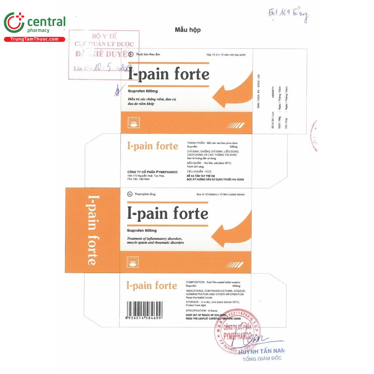 thuoc i pain forte 600mg 3 V8678 thuoc i pain forte 600mg 3 V8678