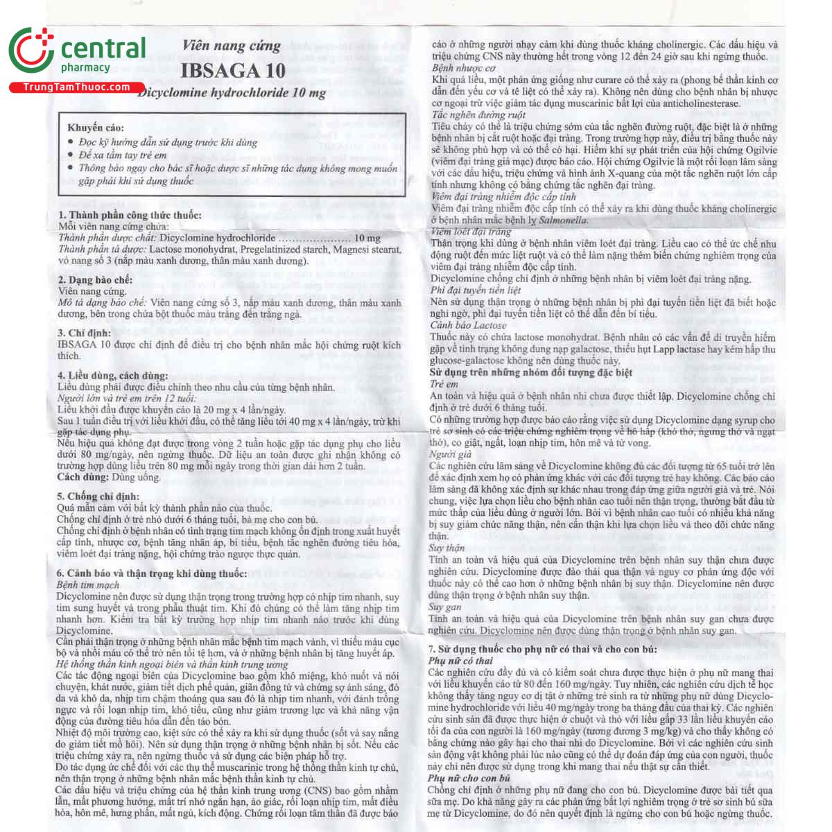 thuoc ibsaga 10mg 10 H3753