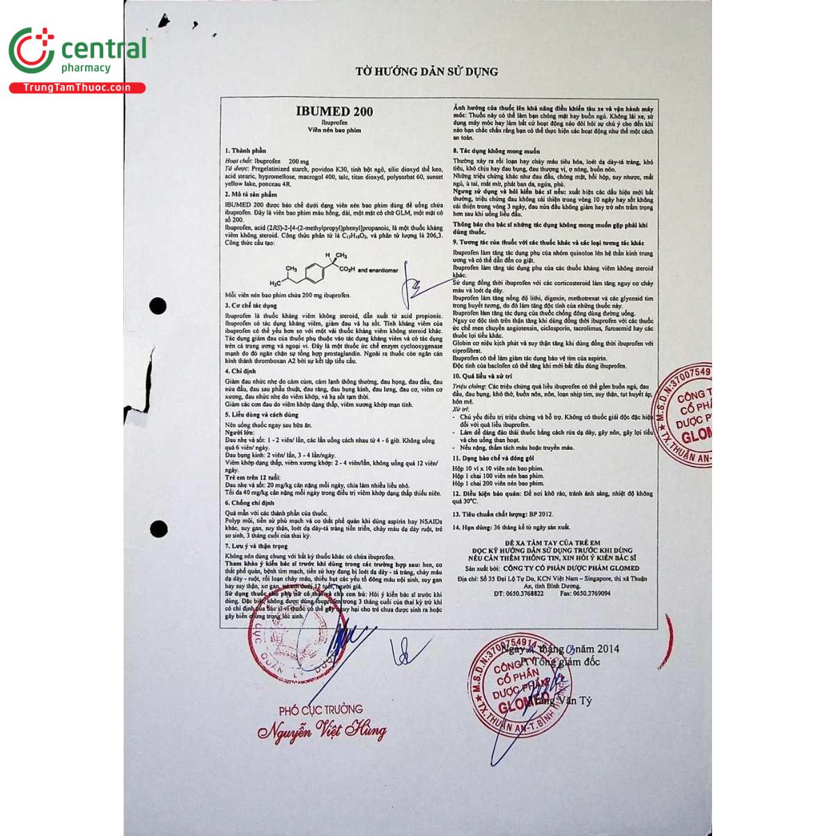 thuoc ibumed 200 3 H3440 thuoc ibumed 200 3 H3440