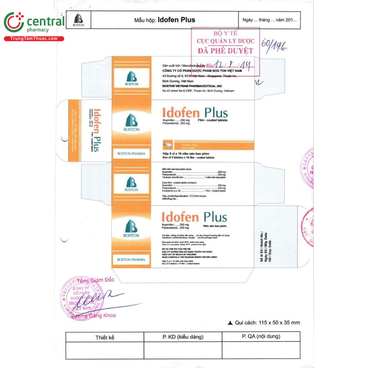 thuoc idofen plus 3 T8343 thuoc idofen plus 3 T8343