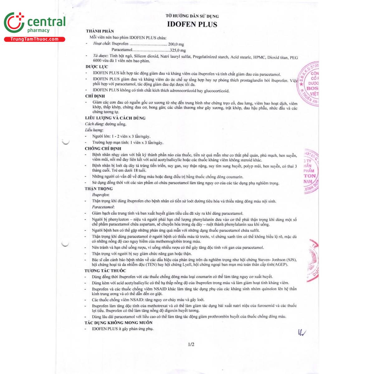 thuoc idofen plus 5 O5683 thuoc idofen plus 5 O5683