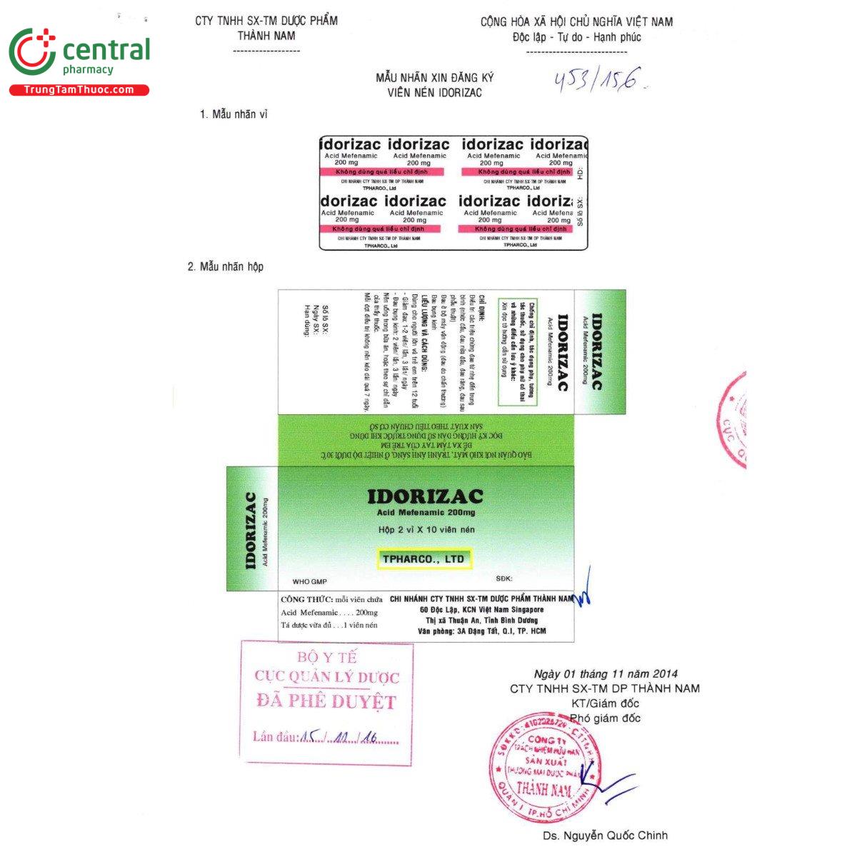 thuoc idorizac 200mg 7 C0846 thuoc idorizac 200mg 7 C0846